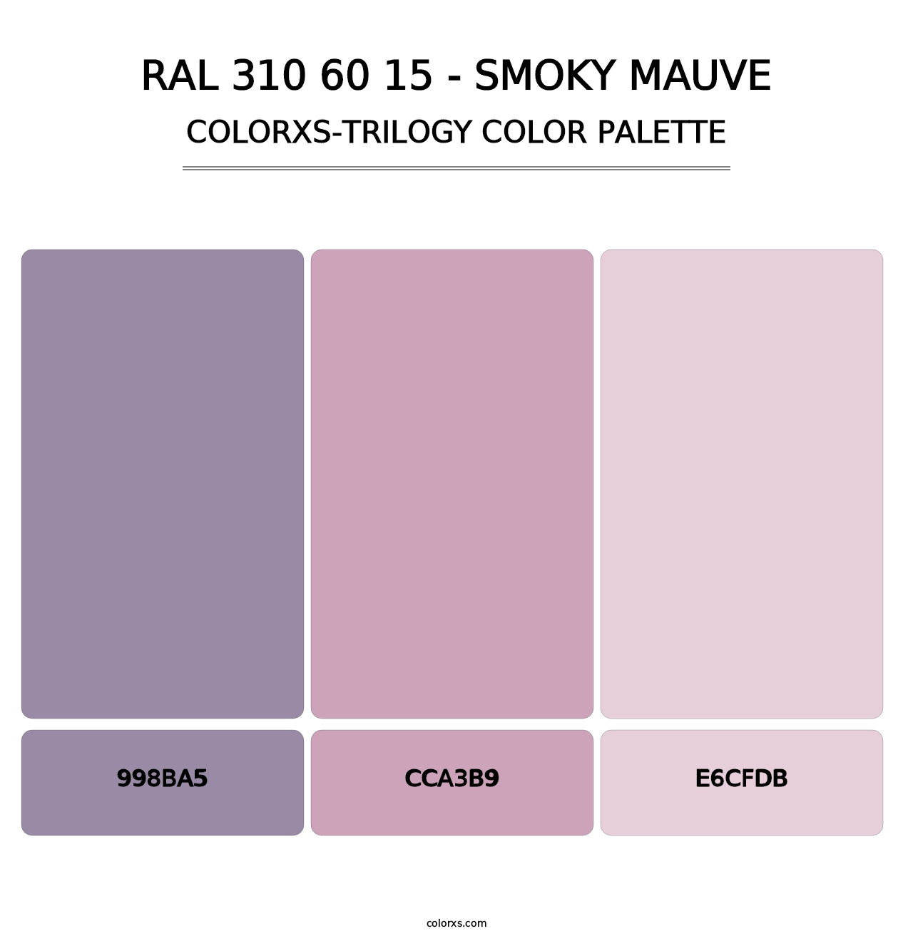 RAL 310 60 15 - Smoky Mauve - Colorxs Trilogy Palette