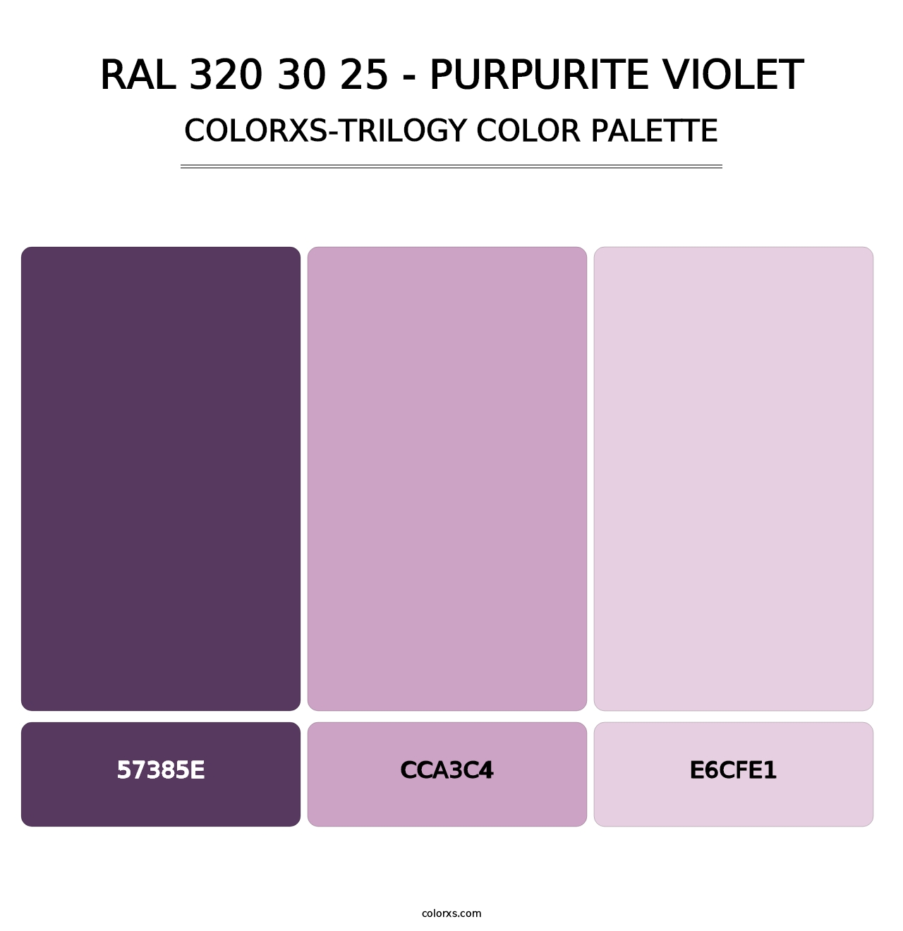 RAL 320 30 25 - Purpurite Violet - Colorxs Trilogy Palette