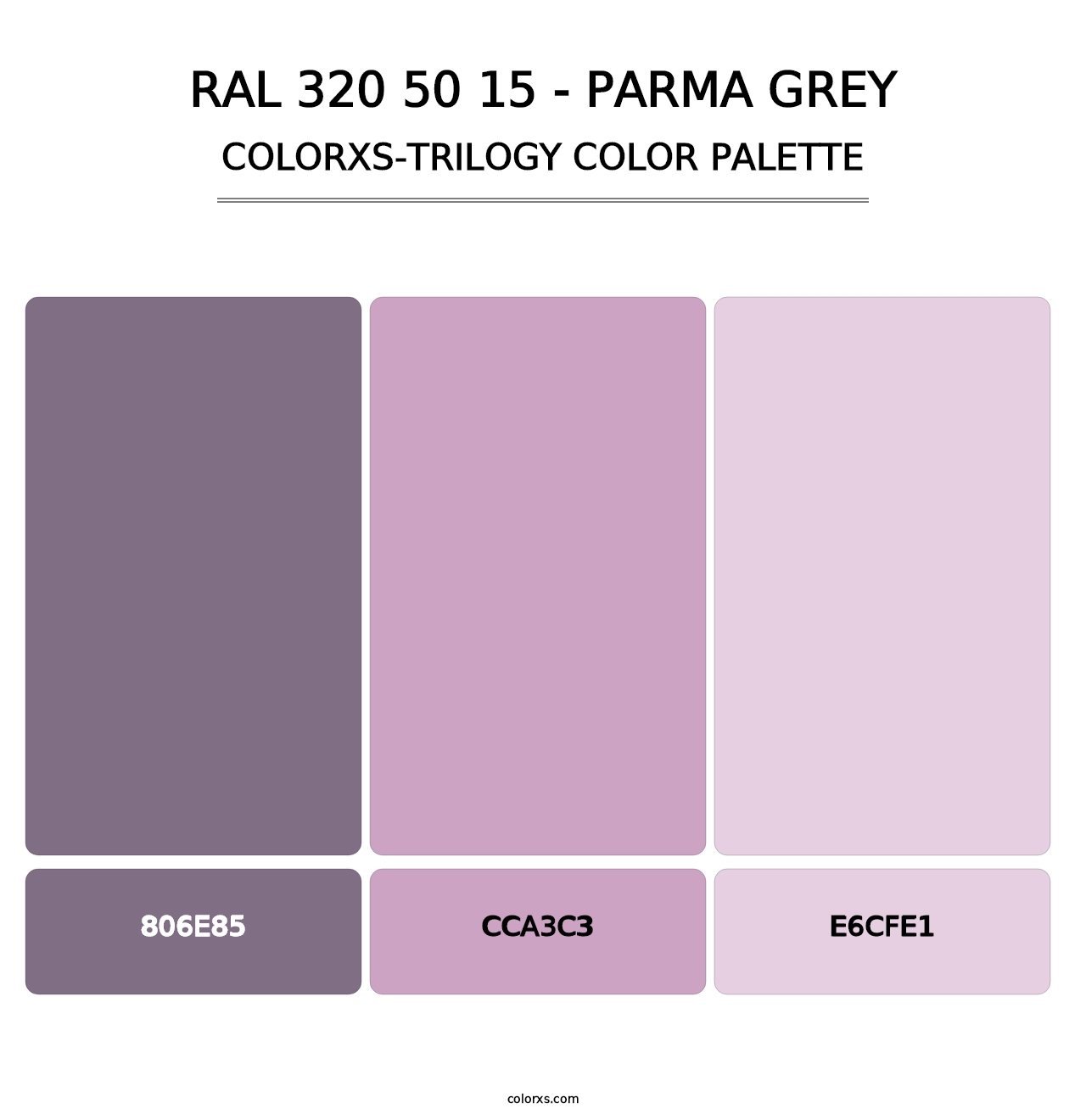 RAL 320 50 15 - Parma Grey - Colorxs Trilogy Palette