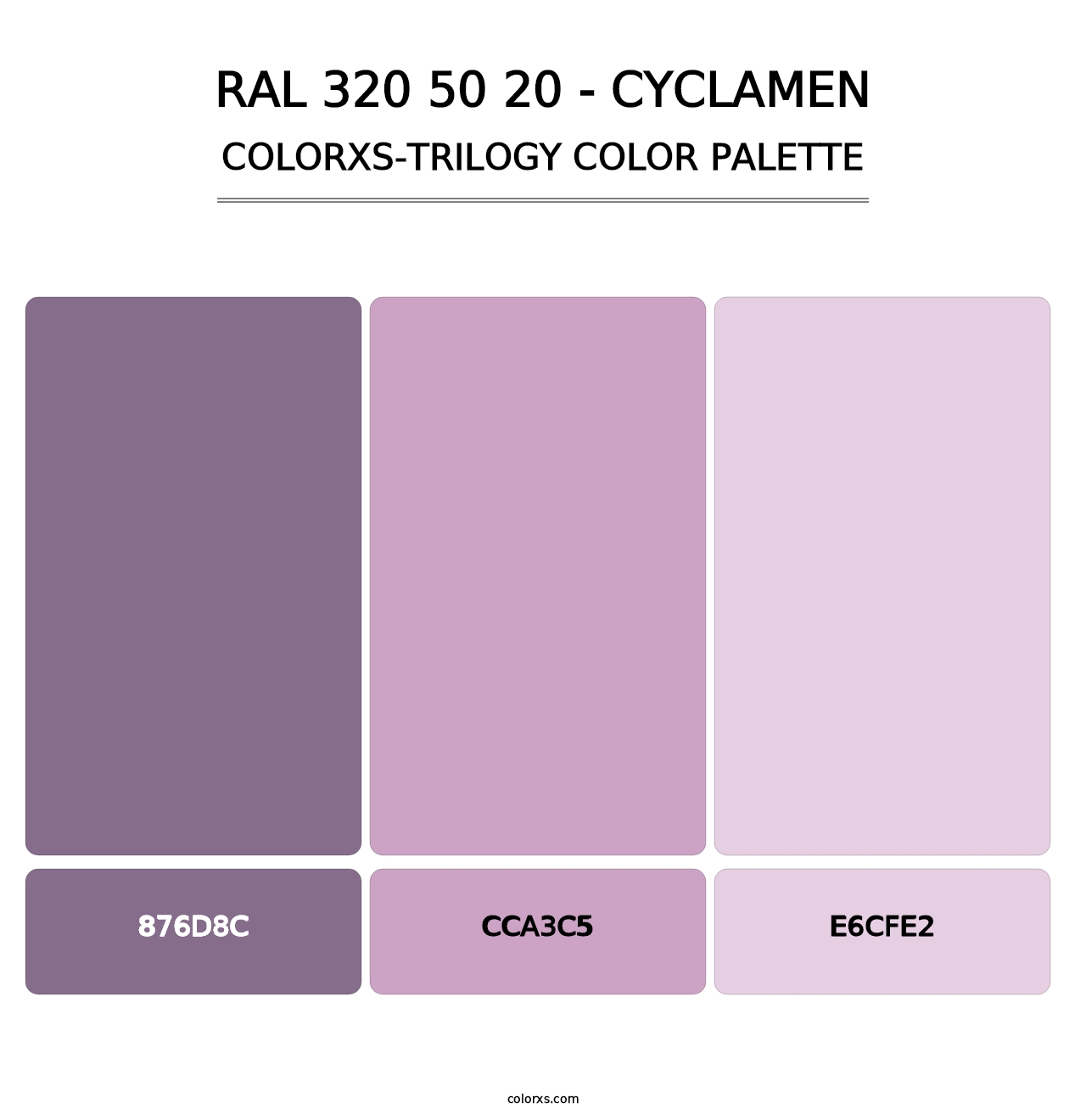 RAL 320 50 20 - Cyclamen - Colorxs Trilogy Palette