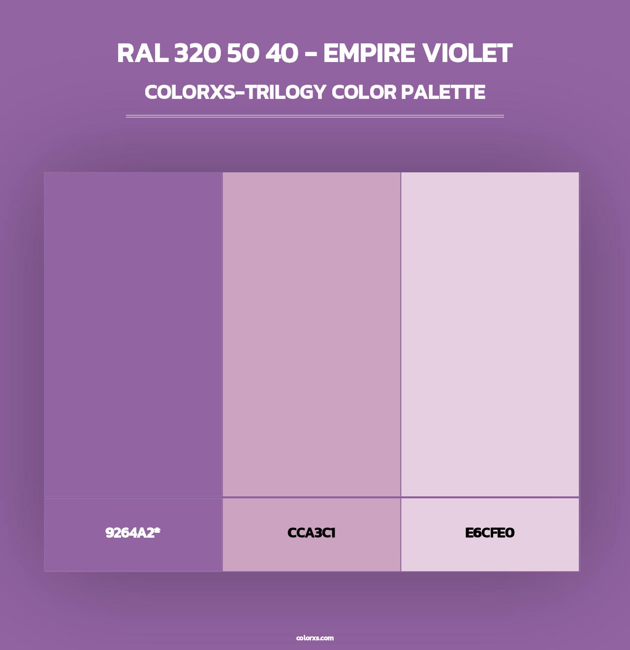 RAL 320 50 40 - Empire Violet - Colorxs Trilogy Palette