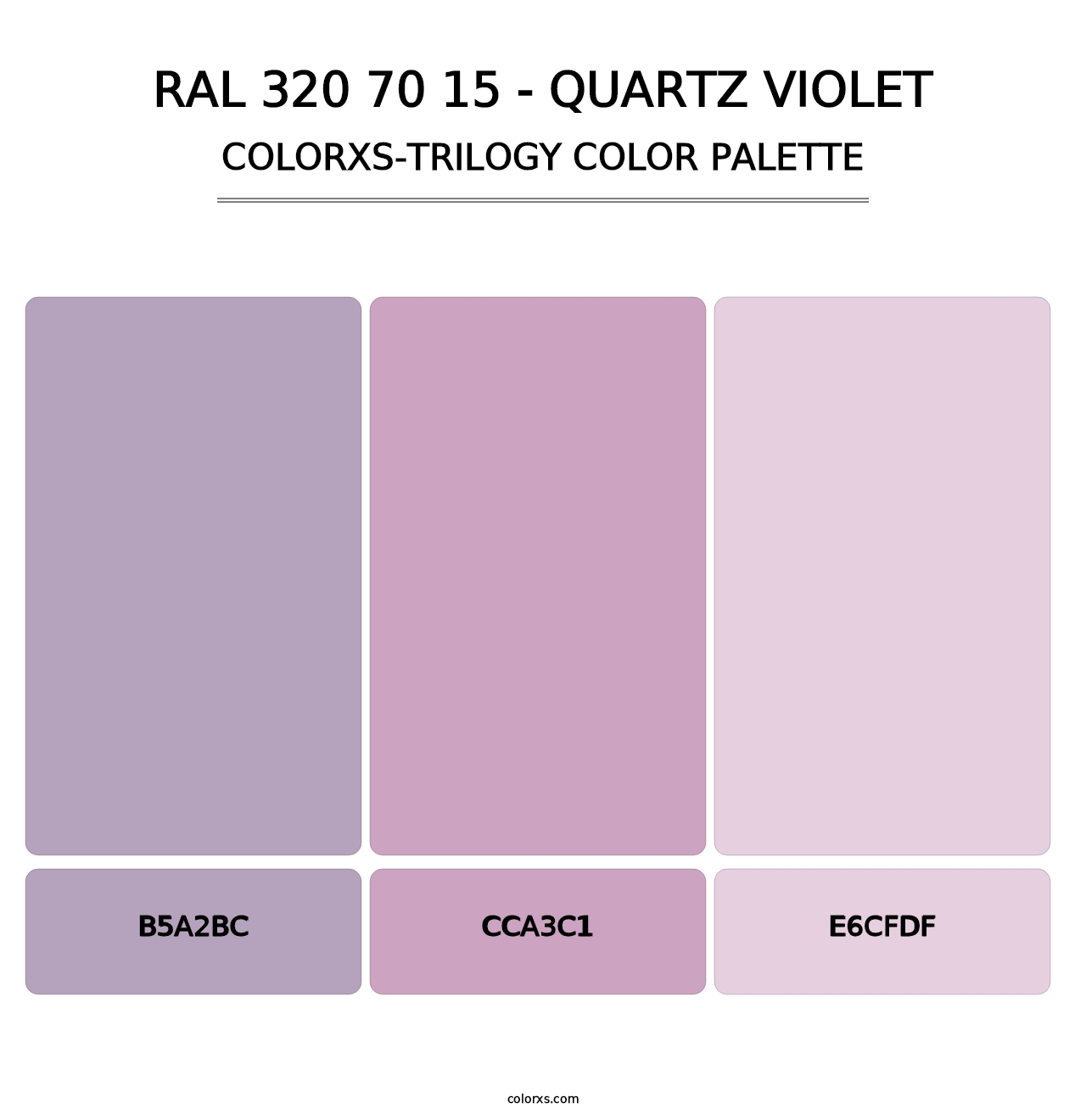 RAL 320 70 15 - Quartz Violet - Colorxs Trilogy Palette