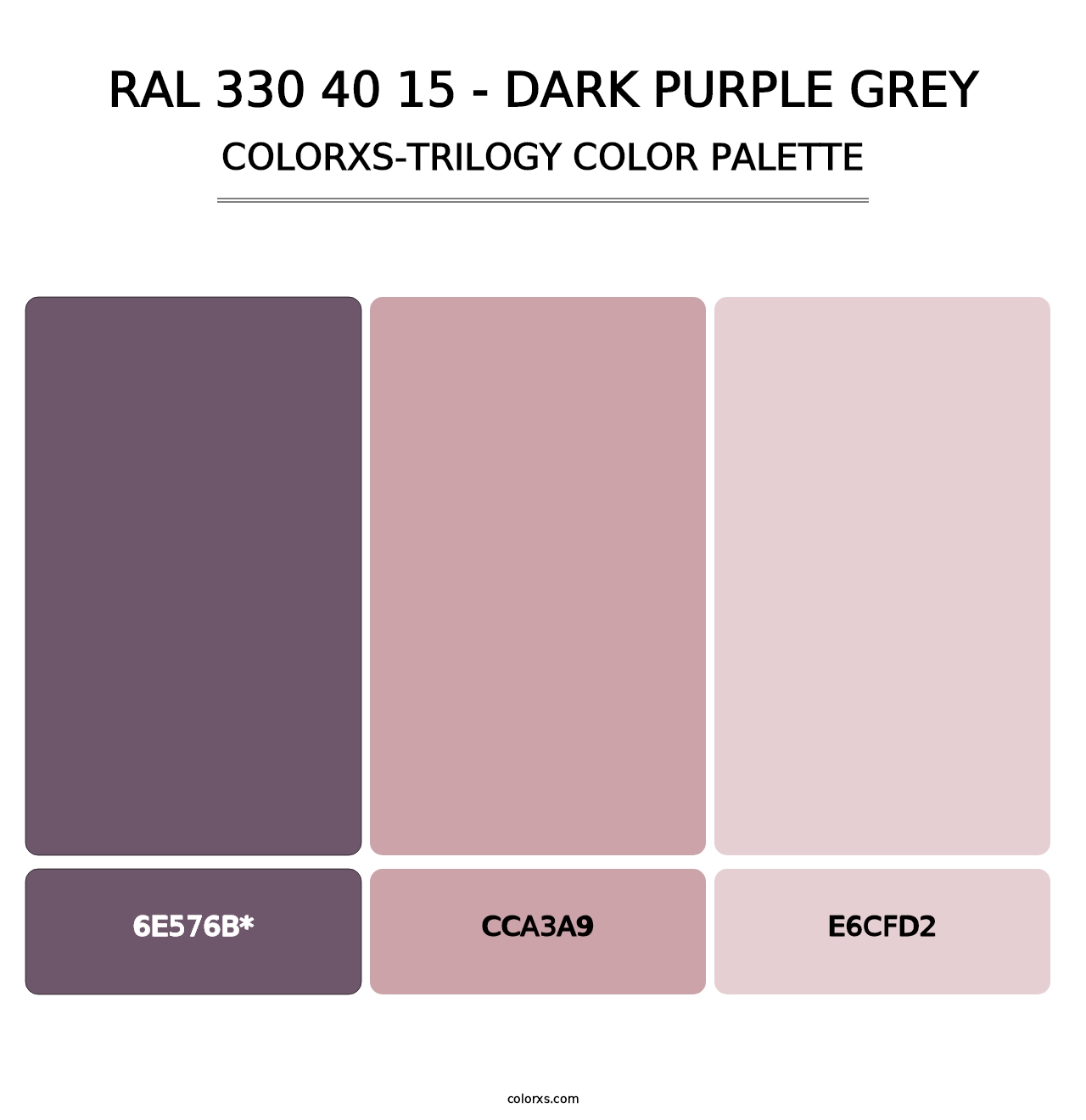 RAL 330 40 15 - Dark Purple Grey - Colorxs Trilogy Palette