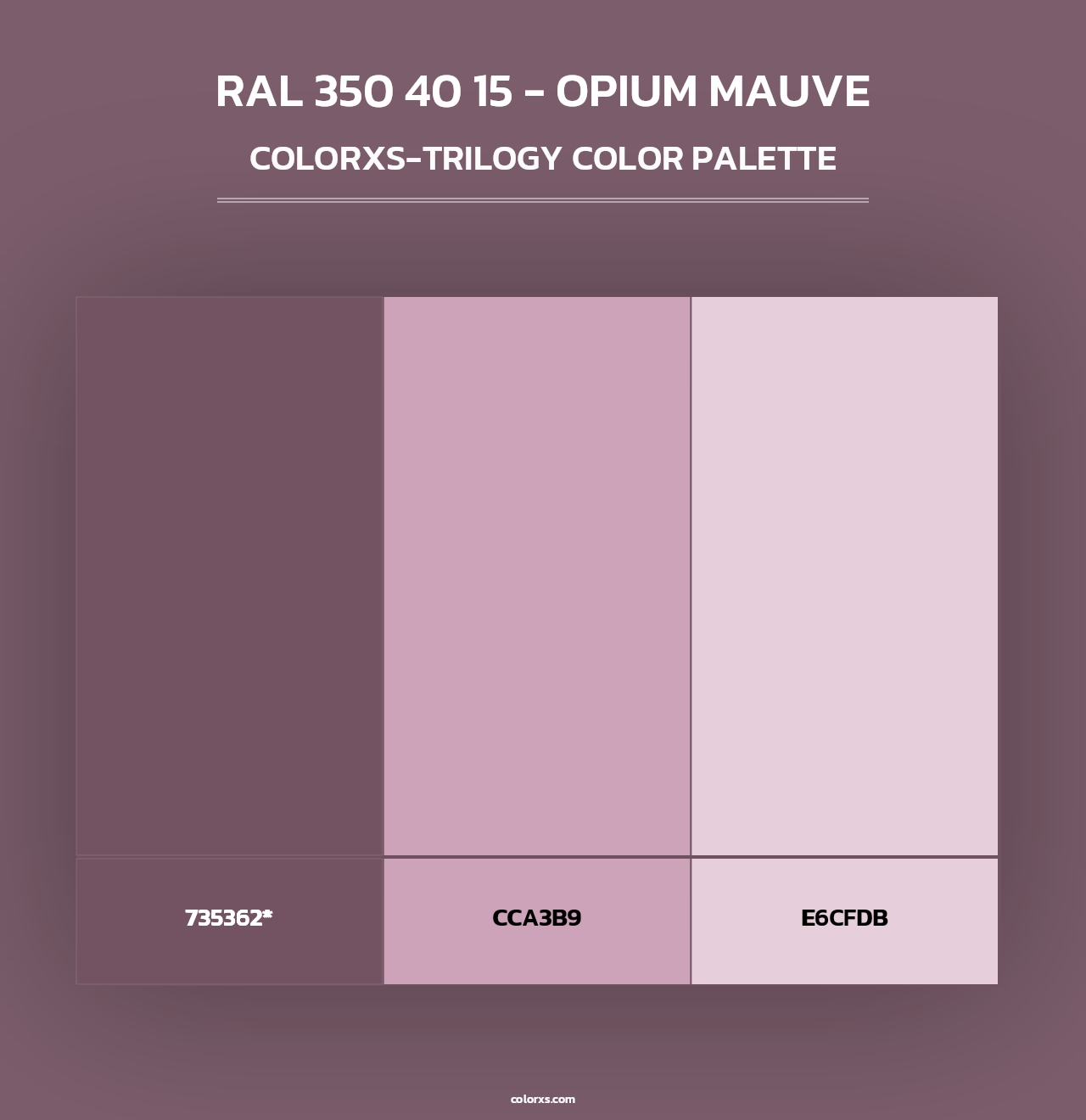 RAL 350 40 15 - Opium Mauve - Colorxs Trilogy Palette