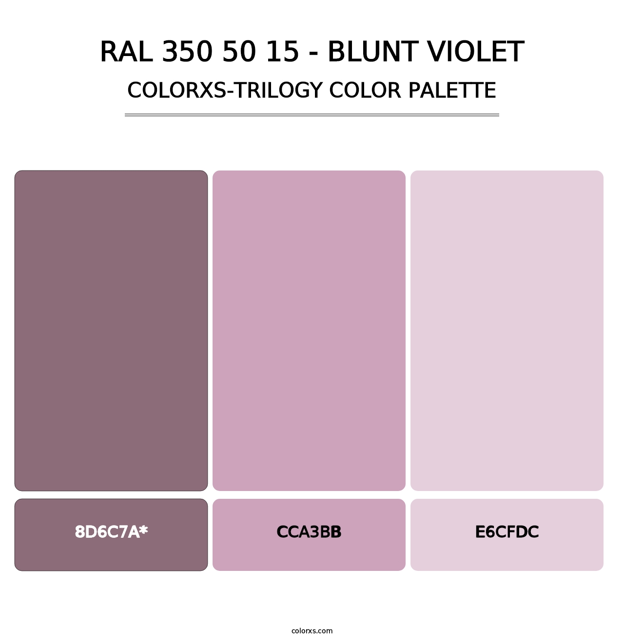 RAL 350 50 15 - Blunt Violet - Colorxs Trilogy Palette