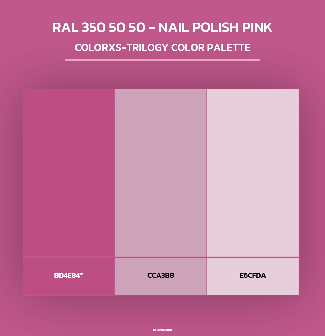 RAL 350 50 50 - Nail Polish Pink - Colorxs Trilogy Palette
