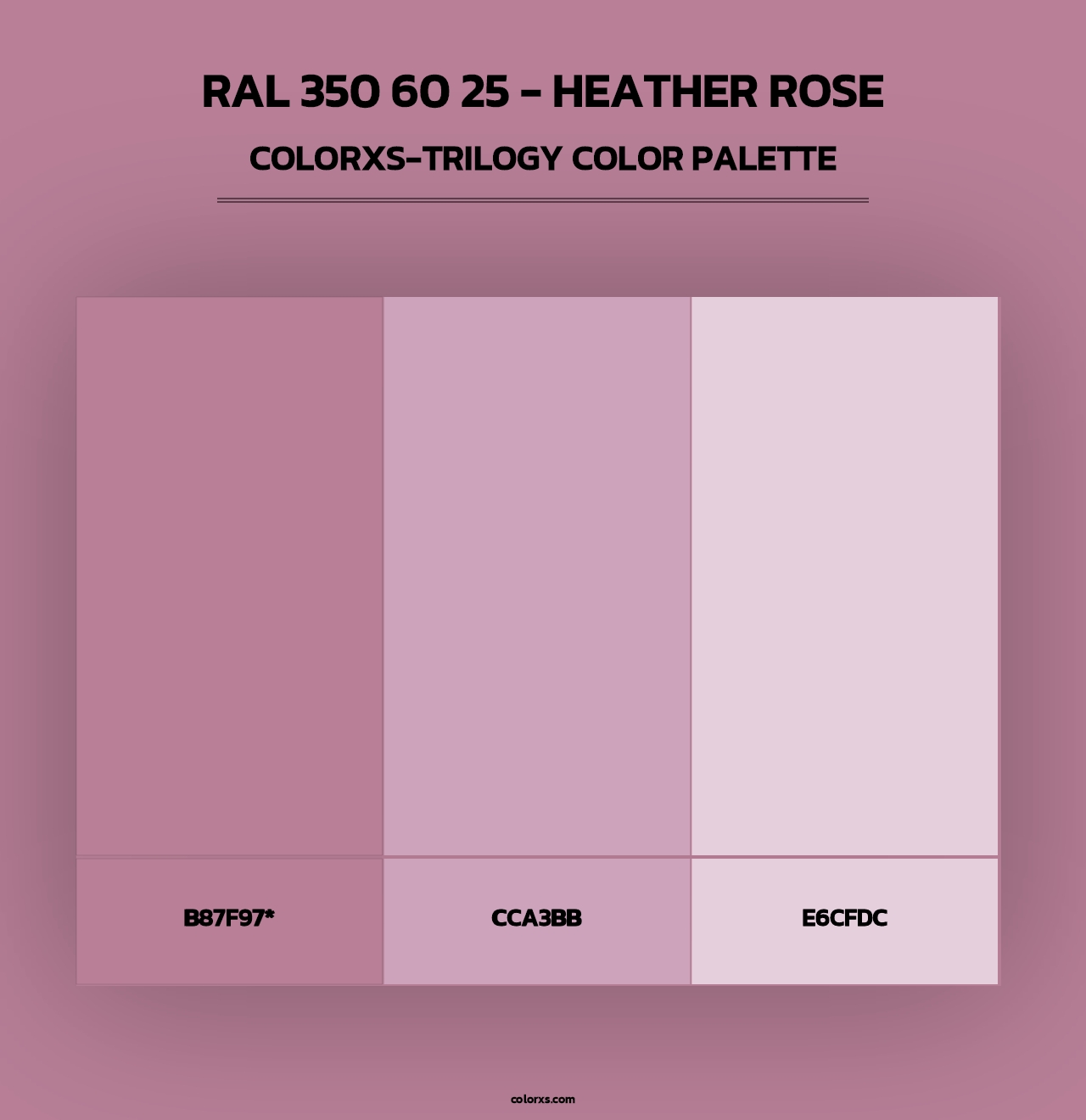 RAL 350 60 25 - Heather Rose - Colorxs Trilogy Palette
