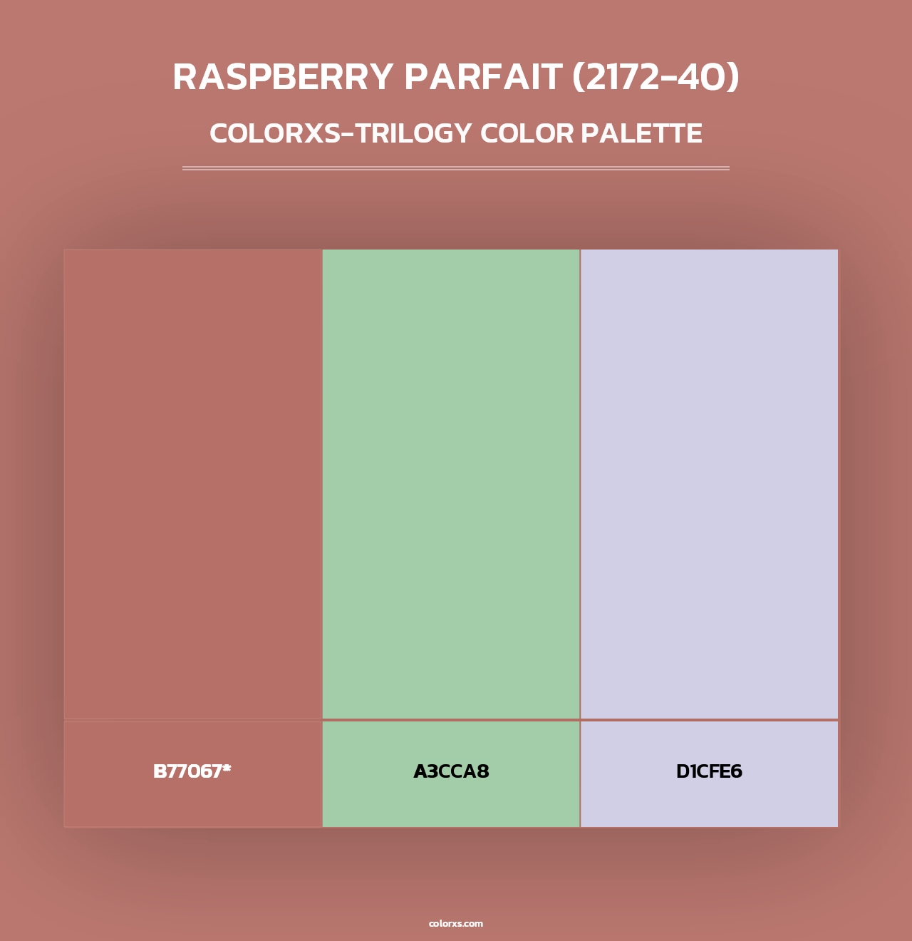 Raspberry Parfait (2172-40) - Colorxs Trilogy Palette