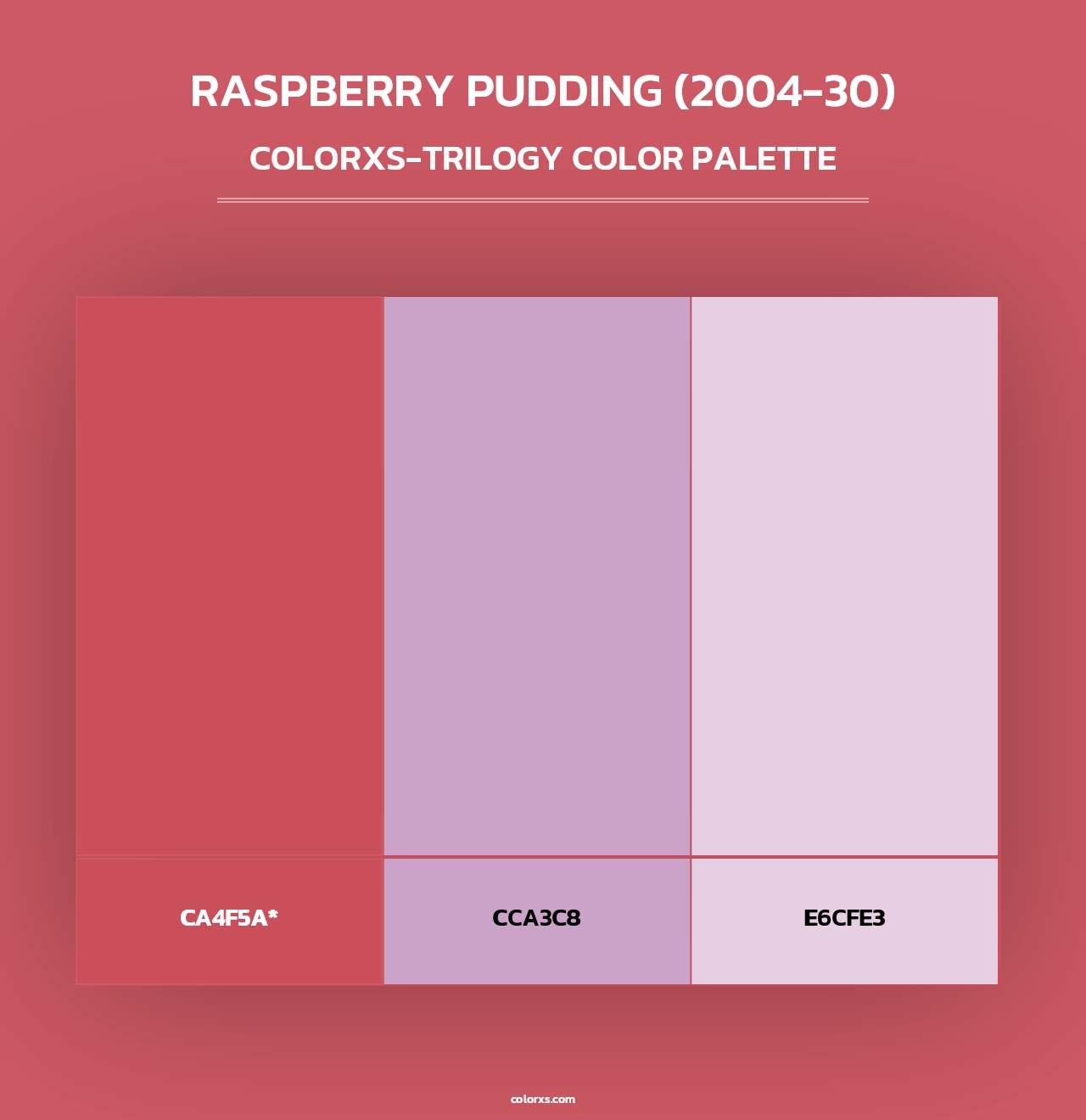 Raspberry Pudding (2004-30) - Colorxs Trilogy Palette