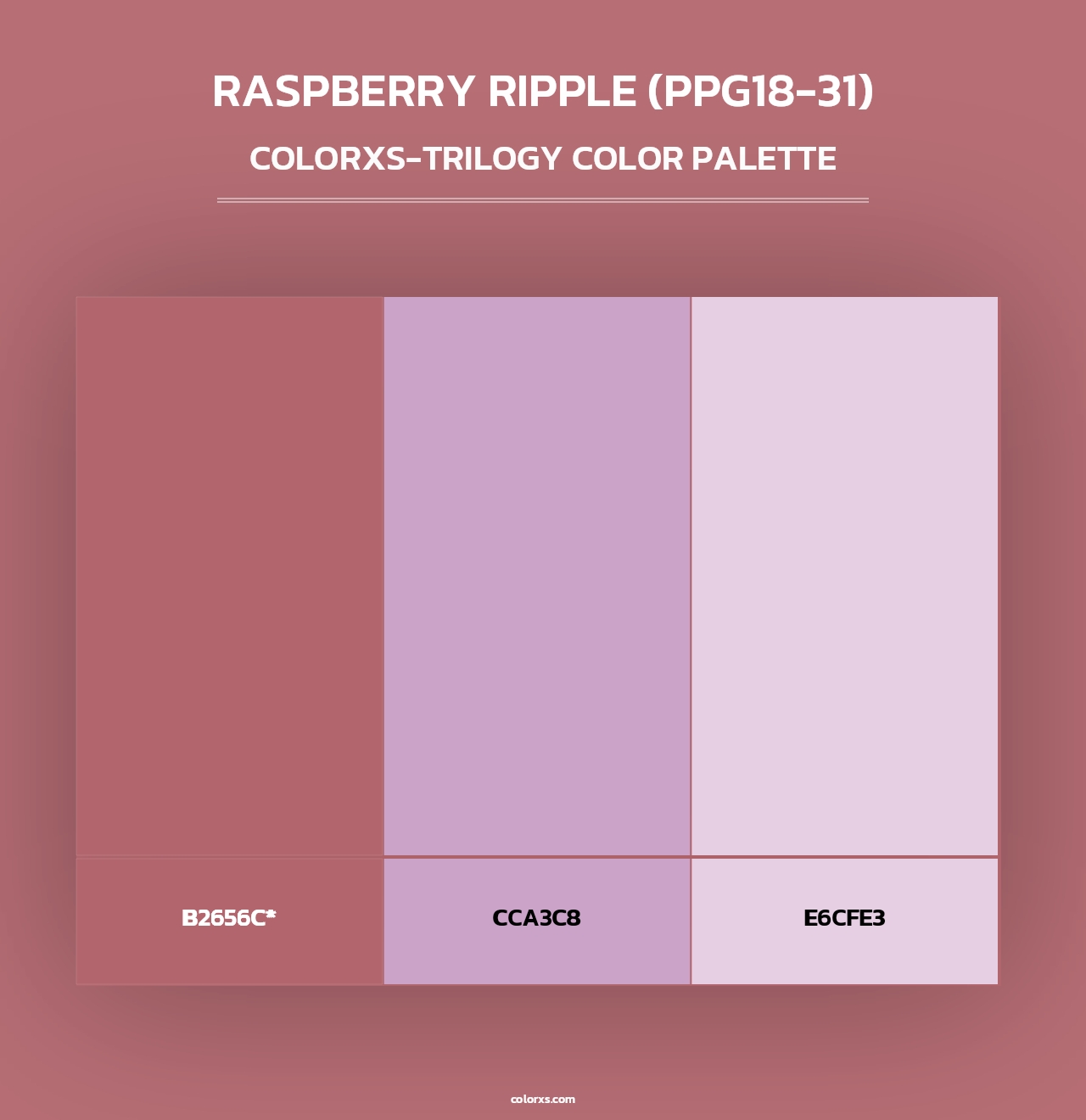 Raspberry Ripple (PPG18-31) - Colorxs Trilogy Palette