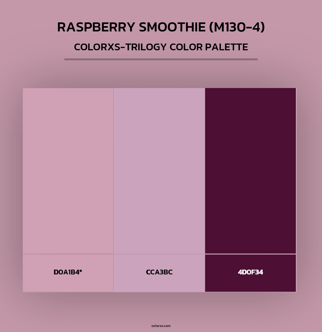Raspberry Smoothie (M130-4) - Colorxs Trilogy Palette