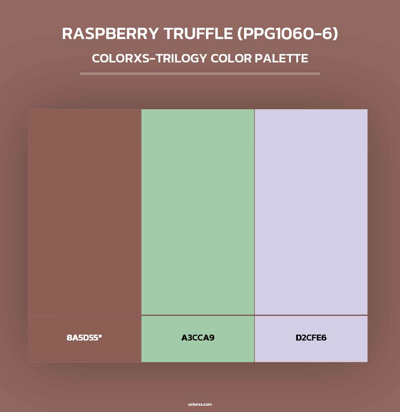 Raspberry Truffle (PPG1060-6) - Colorxs Trilogy Palette