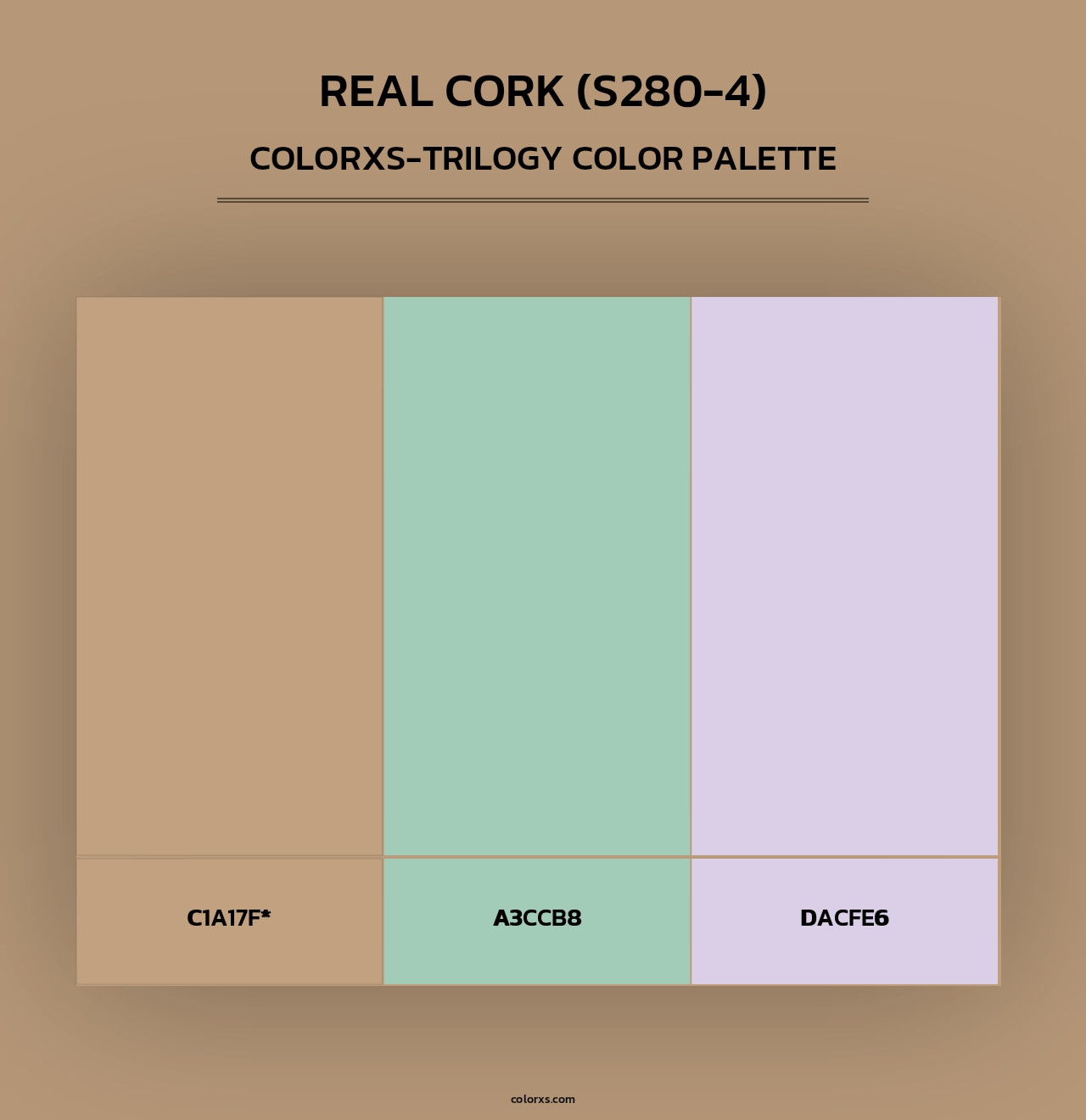 Real Cork (S280-4) - Colorxs Trilogy Palette