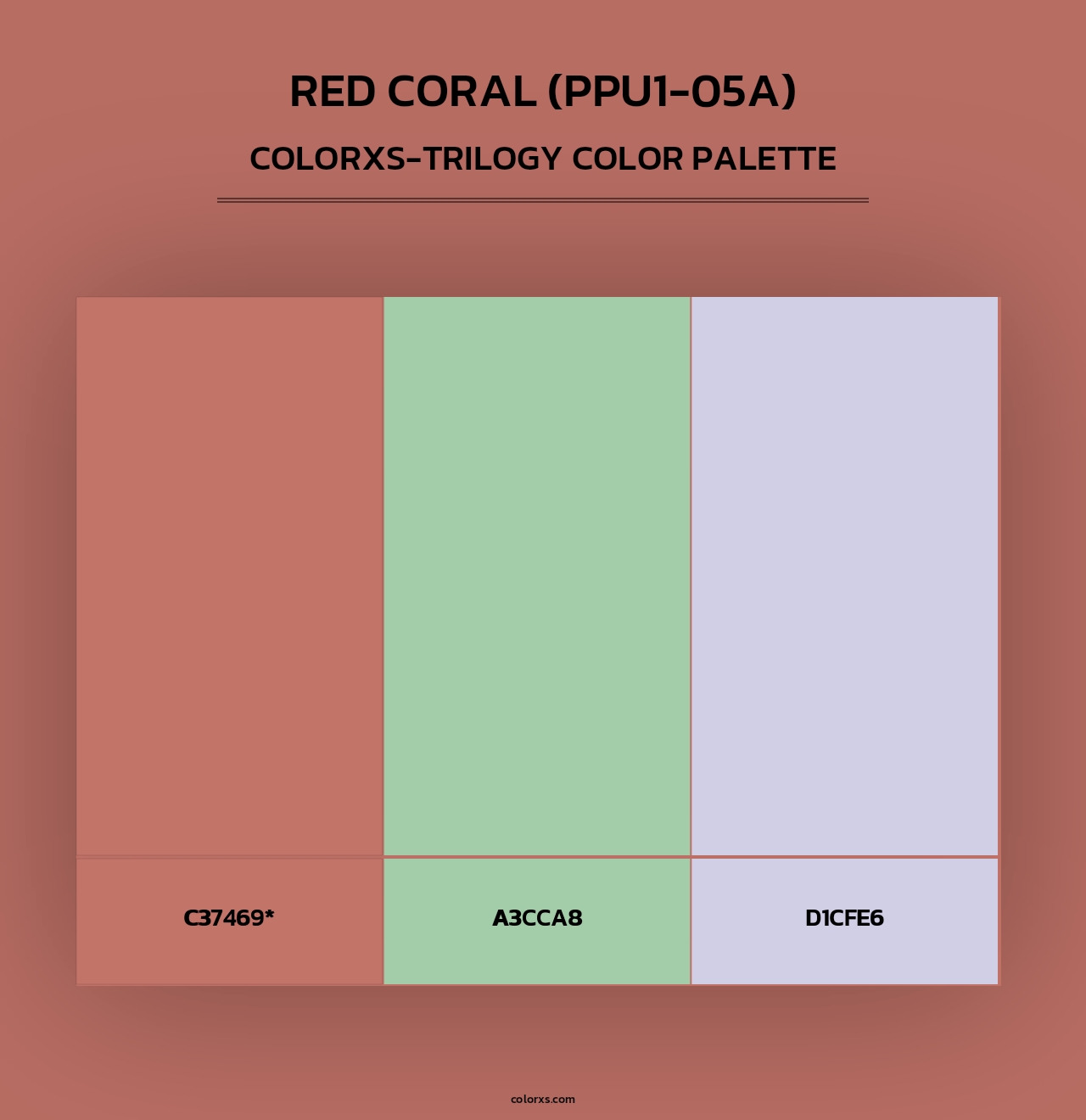 Red Coral (PPU1-05A) - Colorxs Trilogy Palette