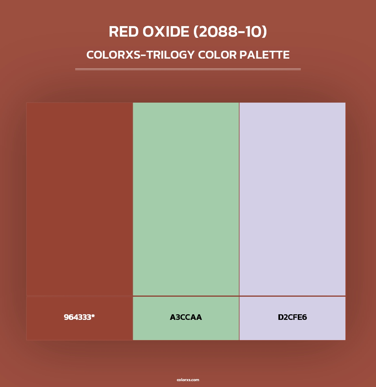Red Oxide (2088-10) - Colorxs Trilogy Palette
