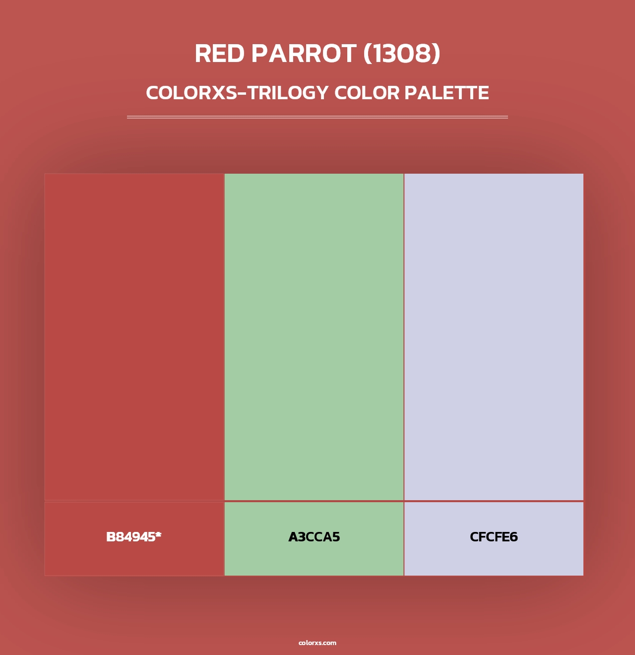 Red Parrot (1308) - Colorxs Trilogy Palette