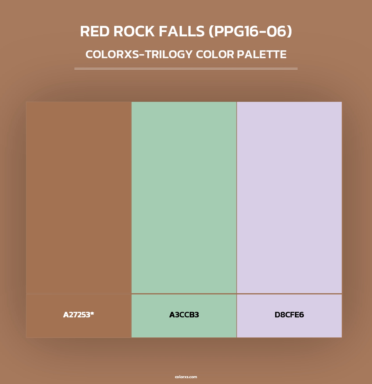 Red Rock Falls (PPG16-06) - Colorxs Trilogy Palette