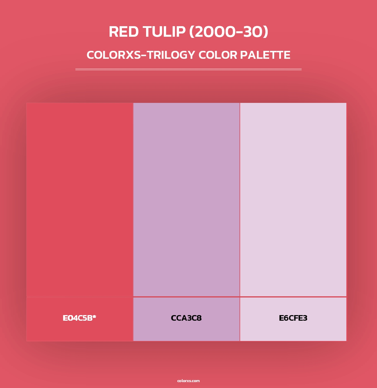 Red Tulip (2000-30) - Colorxs Trilogy Palette