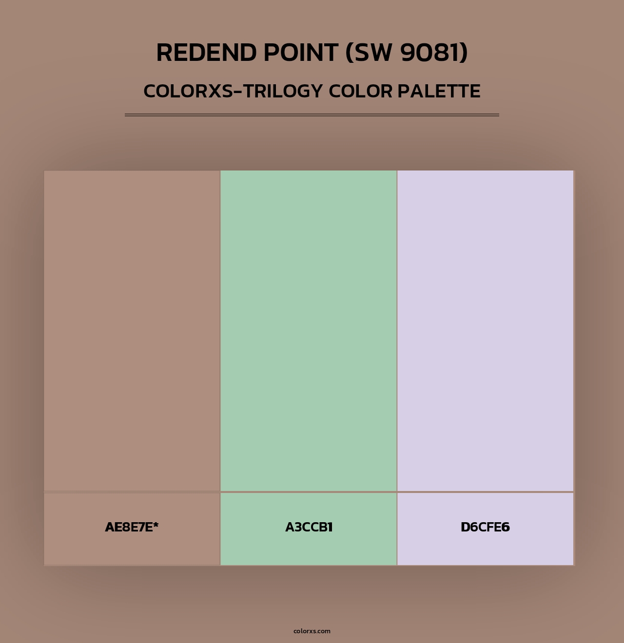 Redend Point (SW 9081) - Colorxs Trilogy Palette
