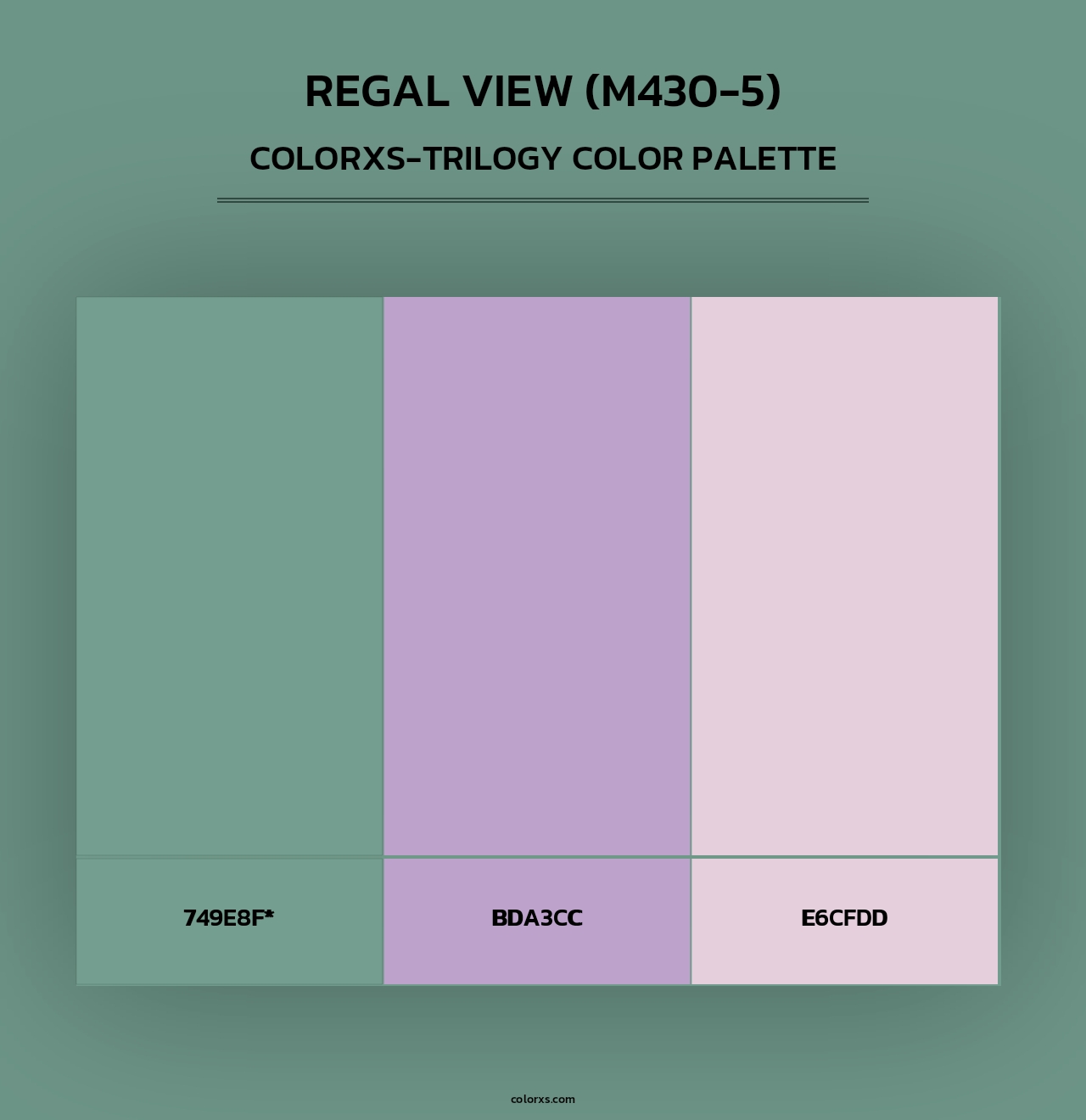 Regal View (M430-5) - Colorxs Trilogy Palette