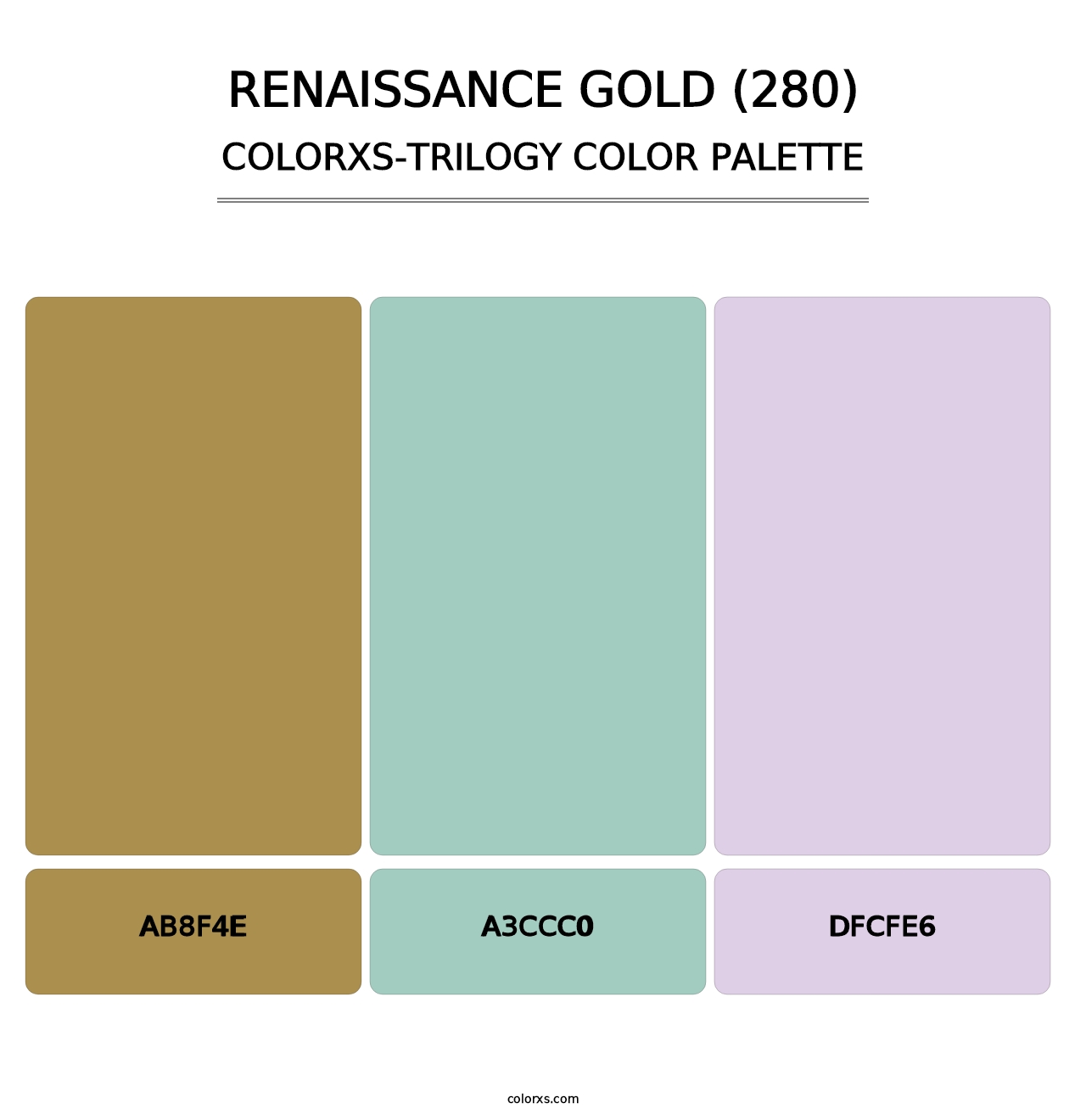 Renaissance Gold (280) - Colorxs Trilogy Palette