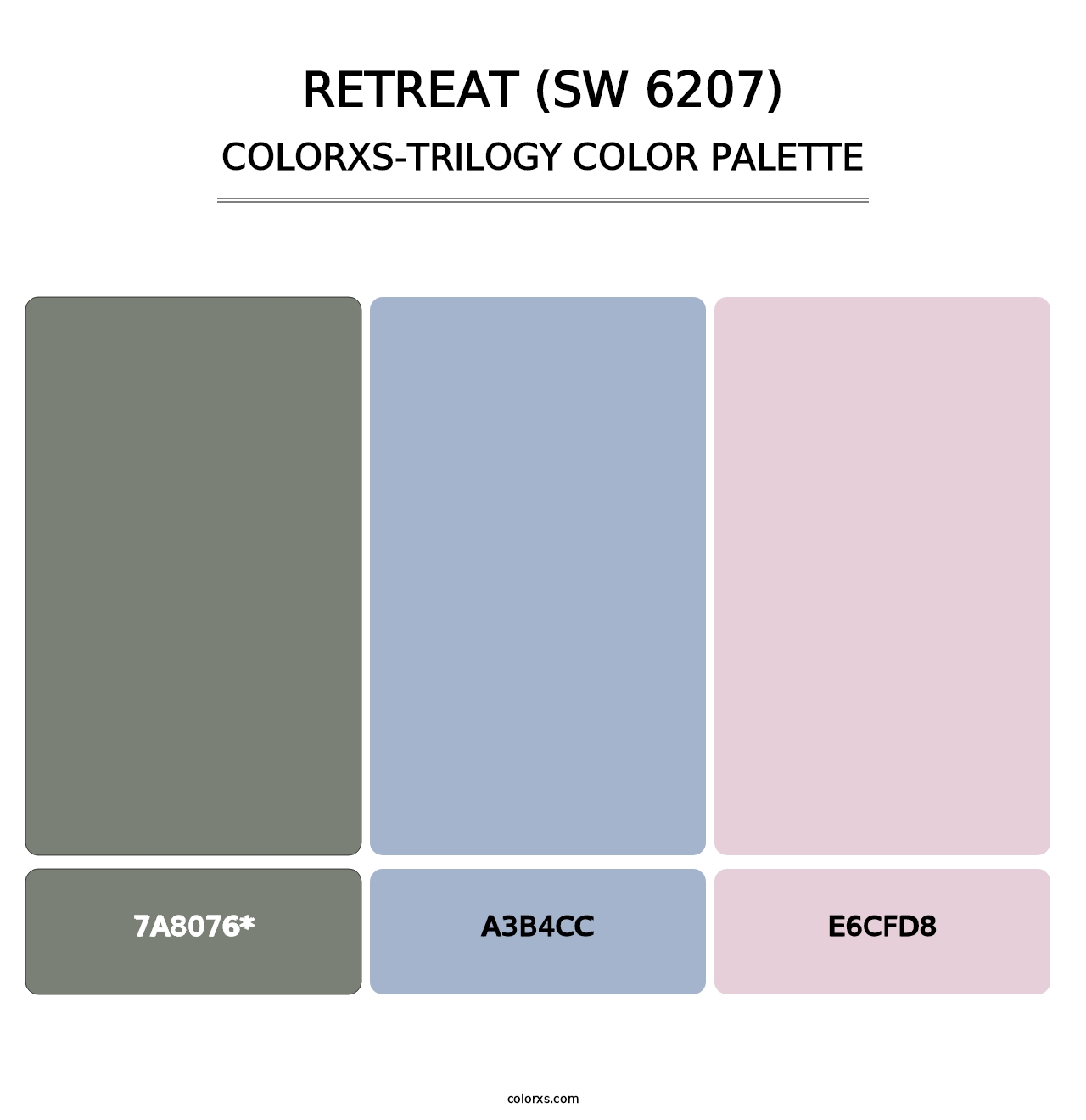 Retreat (SW 6207) - Colorxs Trilogy Palette