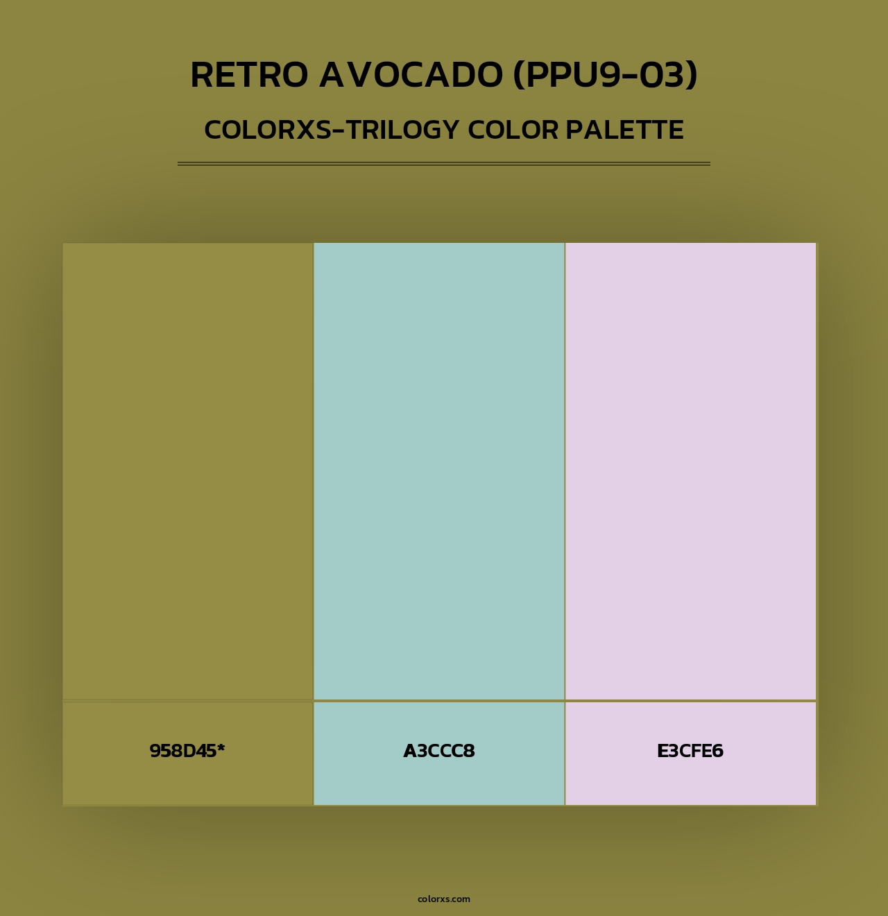 Retro Avocado (PPU9-03) - Colorxs Trilogy Palette