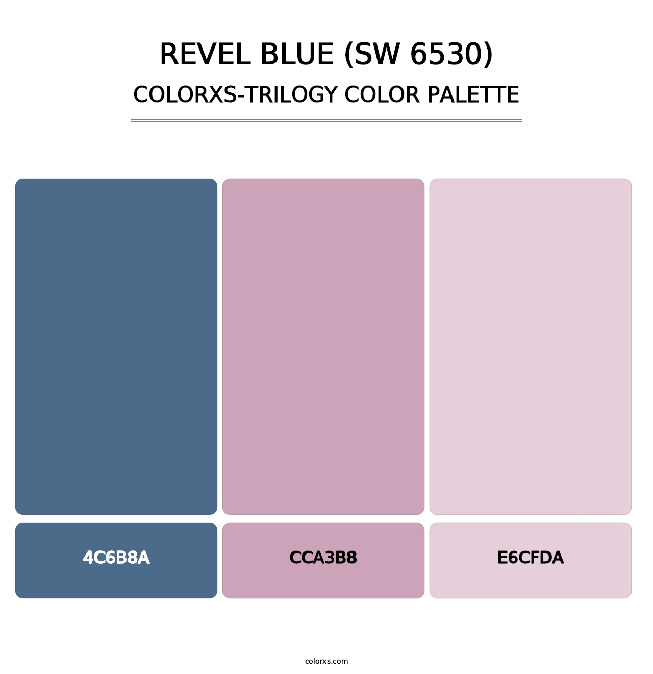 Revel Blue (SW 6530) - Colorxs Trilogy Palette