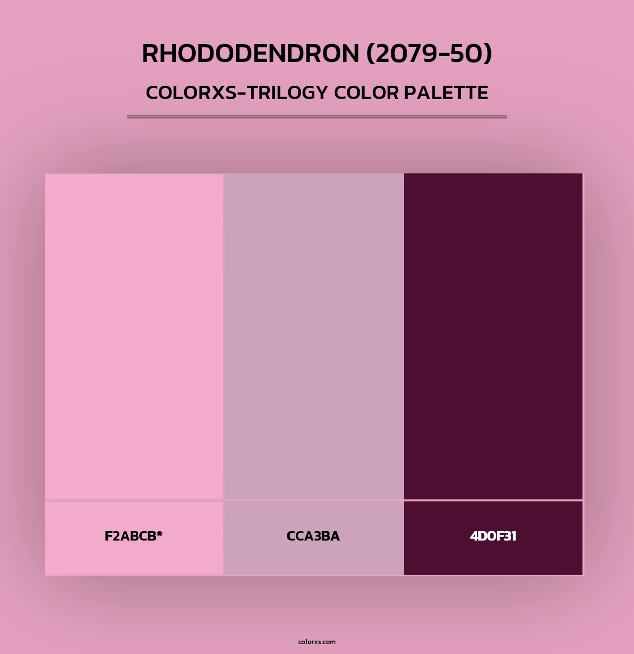 Rhododendron (2079-50) - Colorxs Trilogy Palette