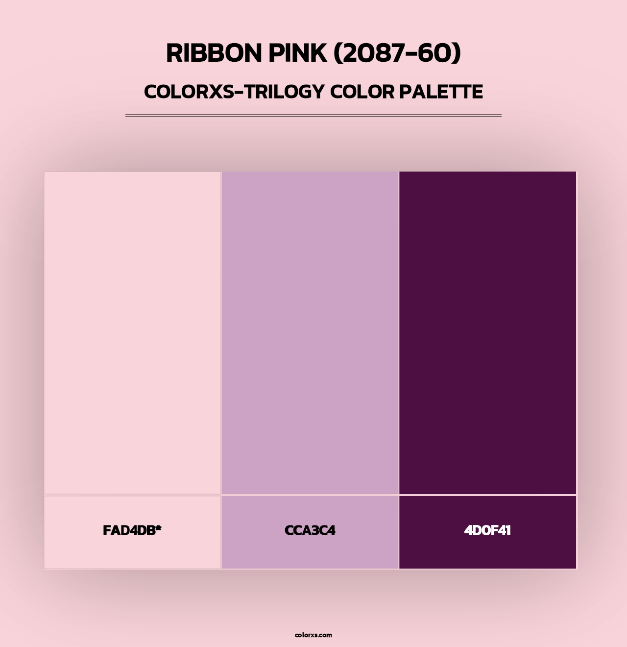 Ribbon Pink (2087-60) - Colorxs Trilogy Palette