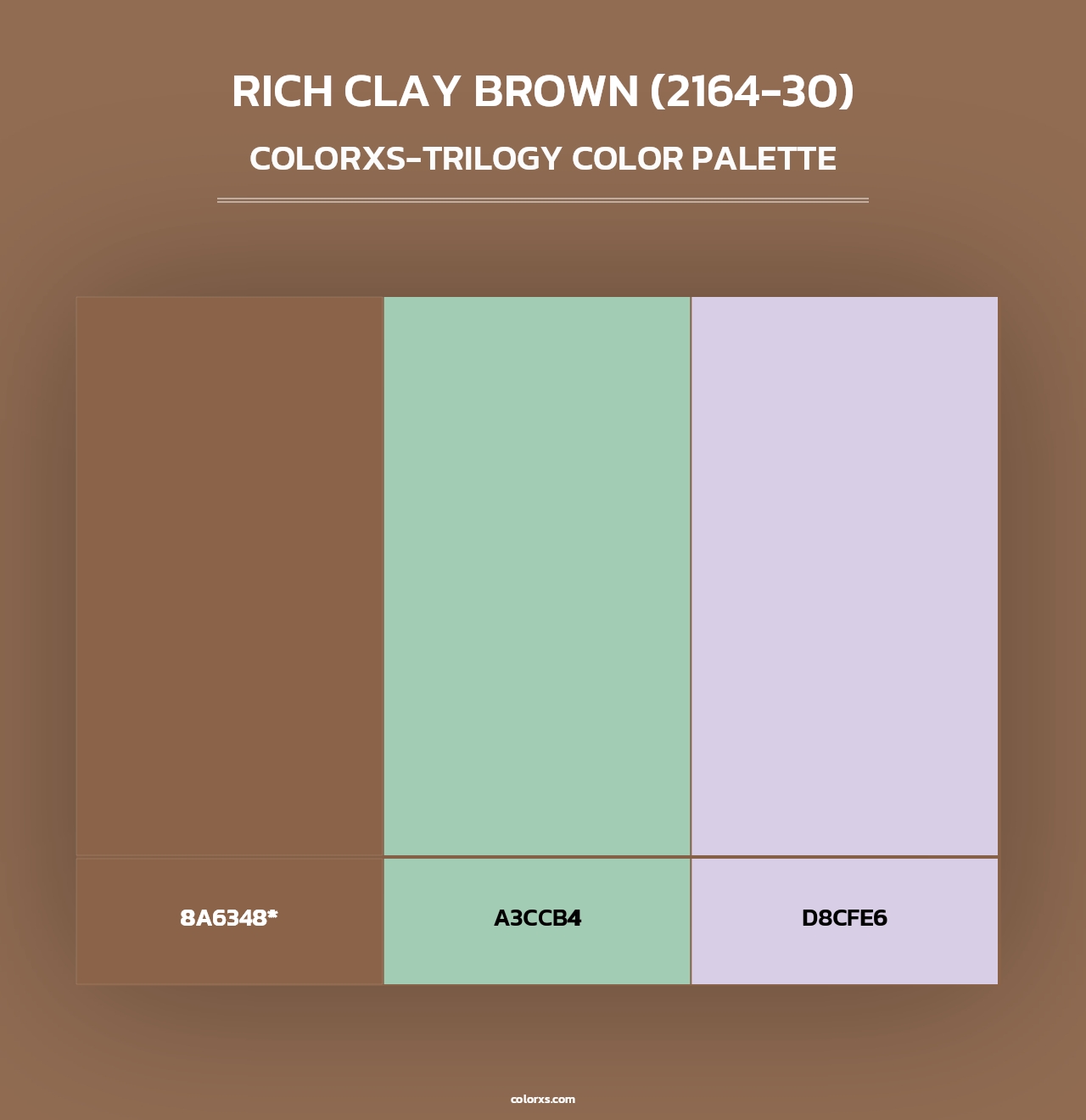 Rich Clay Brown (2164-30) - Colorxs Trilogy Palette