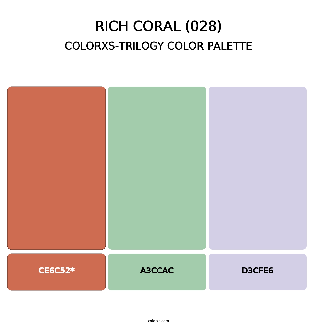 Rich Coral (028) - Colorxs Trilogy Palette