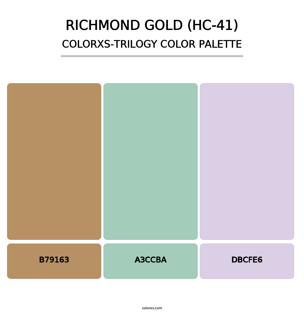 Richmond Gold (HC-41) - Colorxs Trilogy Palette