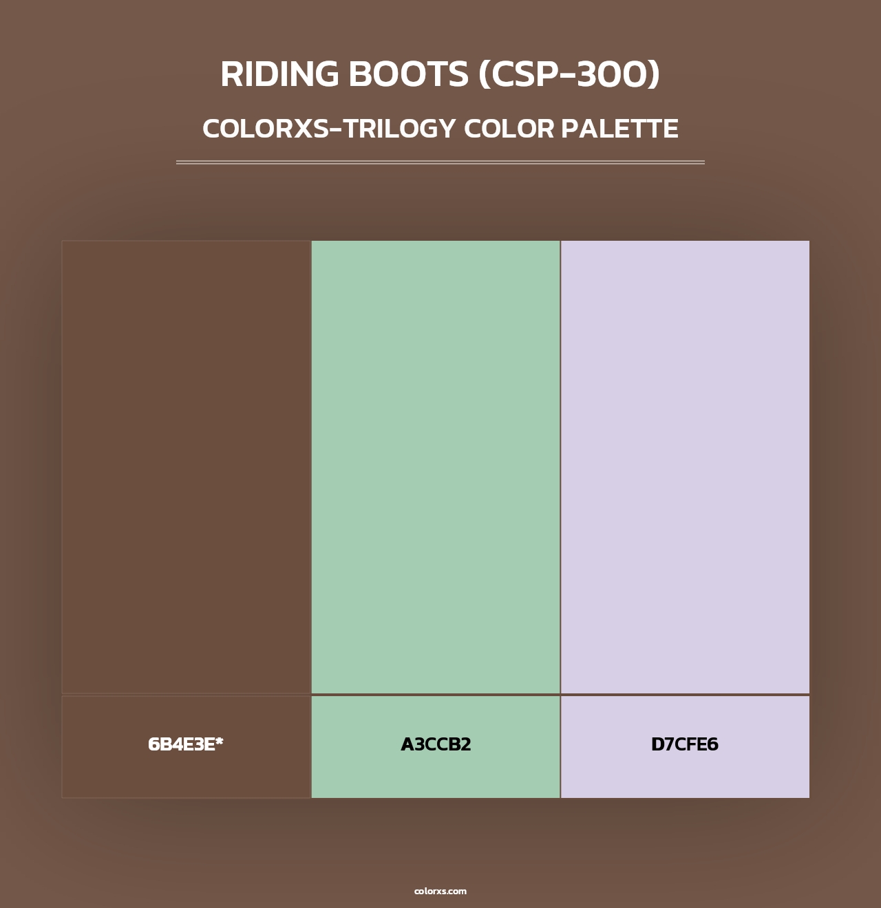 Riding Boots (CSP-300) - Colorxs Trilogy Palette