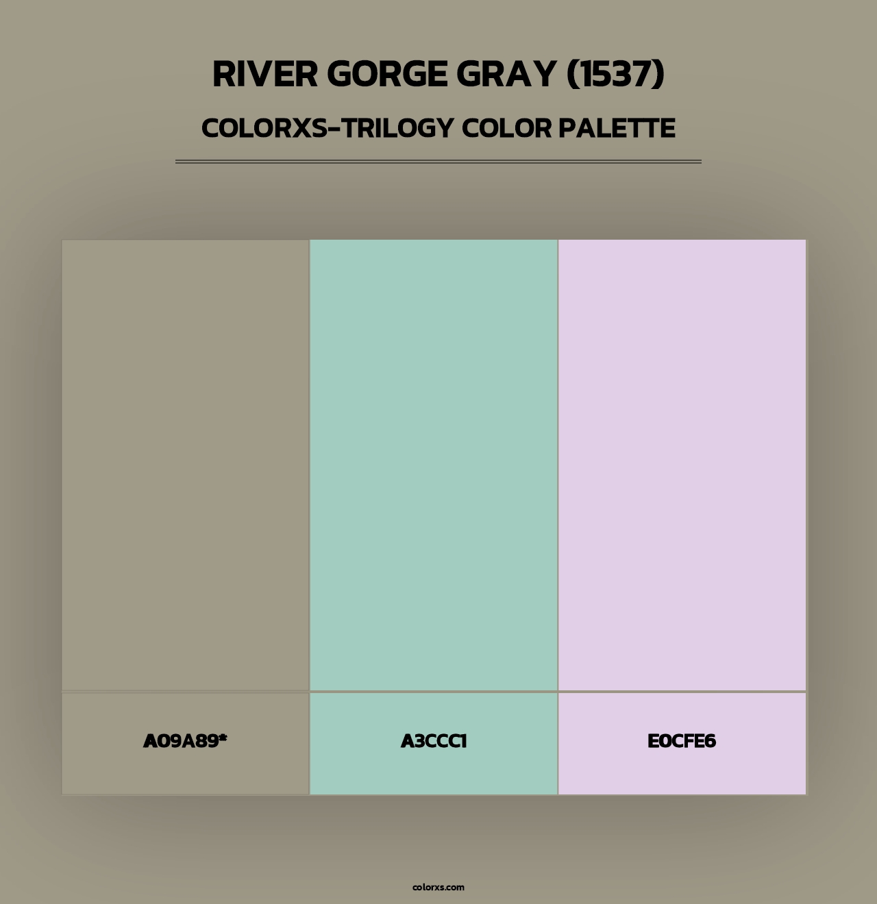 River Gorge Gray (1537) - Colorxs Trilogy Palette