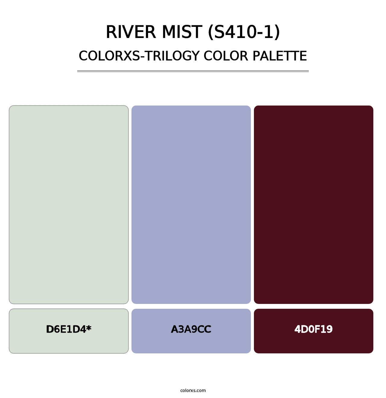 River Mist (S410-1) - Colorxs Trilogy Palette