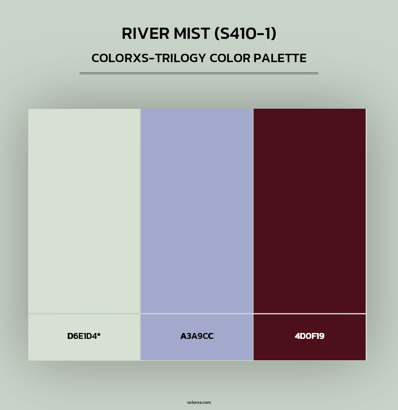 River Mist (S410-1) - Colorxs Trilogy Palette