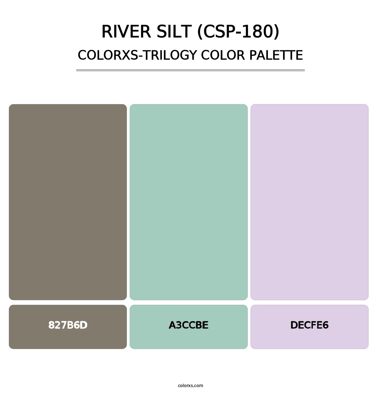 River Silt (CSP-180) - Colorxs Trilogy Palette