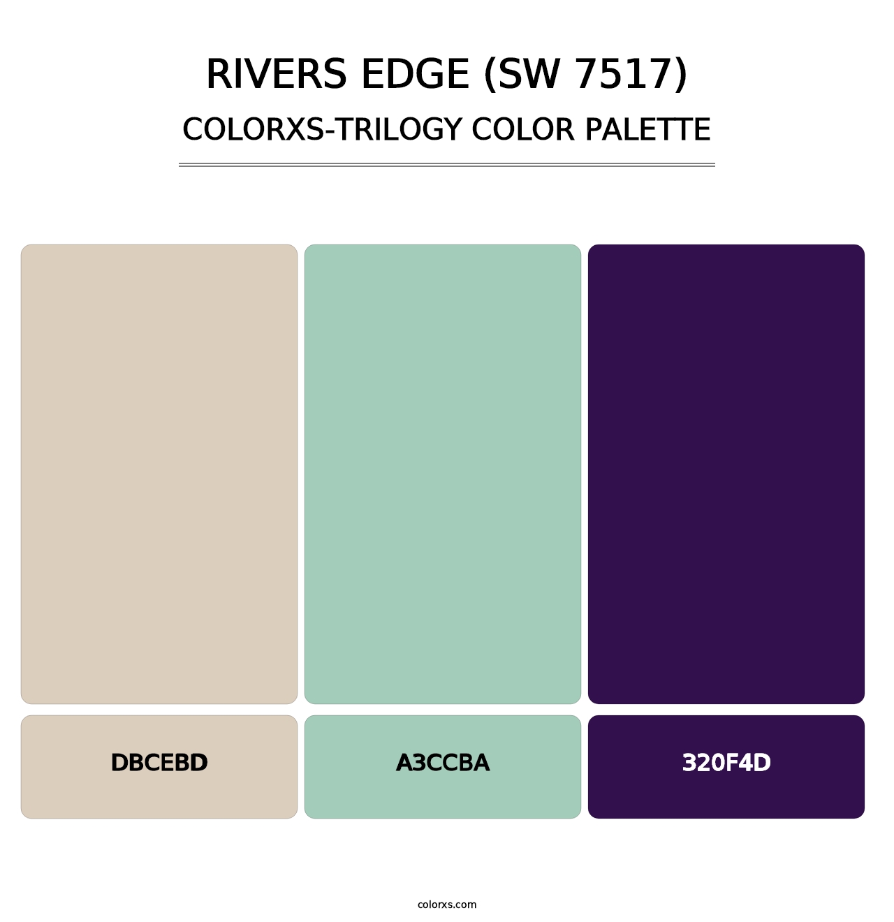 Rivers Edge (SW 7517) - Colorxs Trilogy Palette