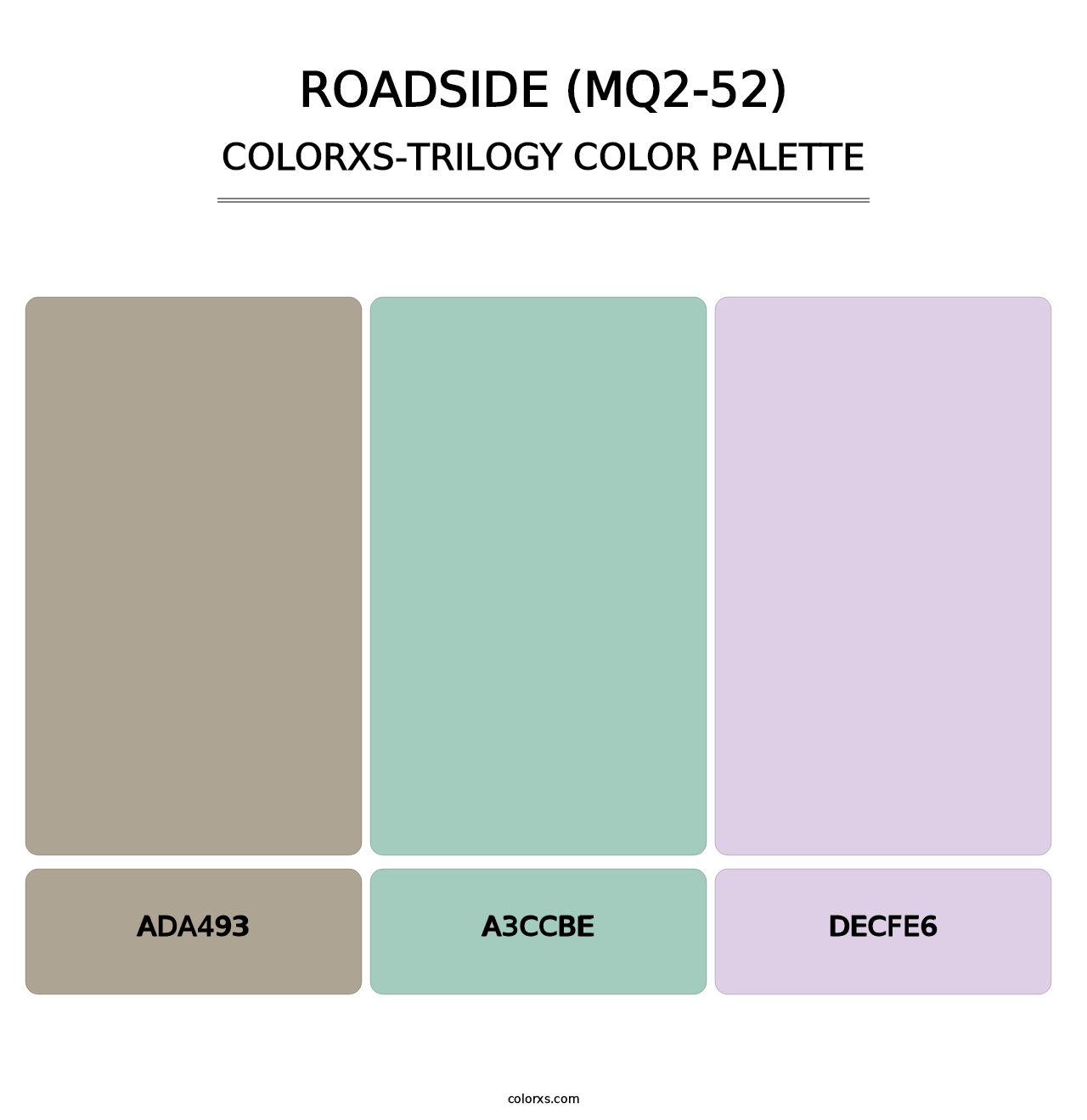 Roadside (MQ2-52) - Colorxs Trilogy Palette