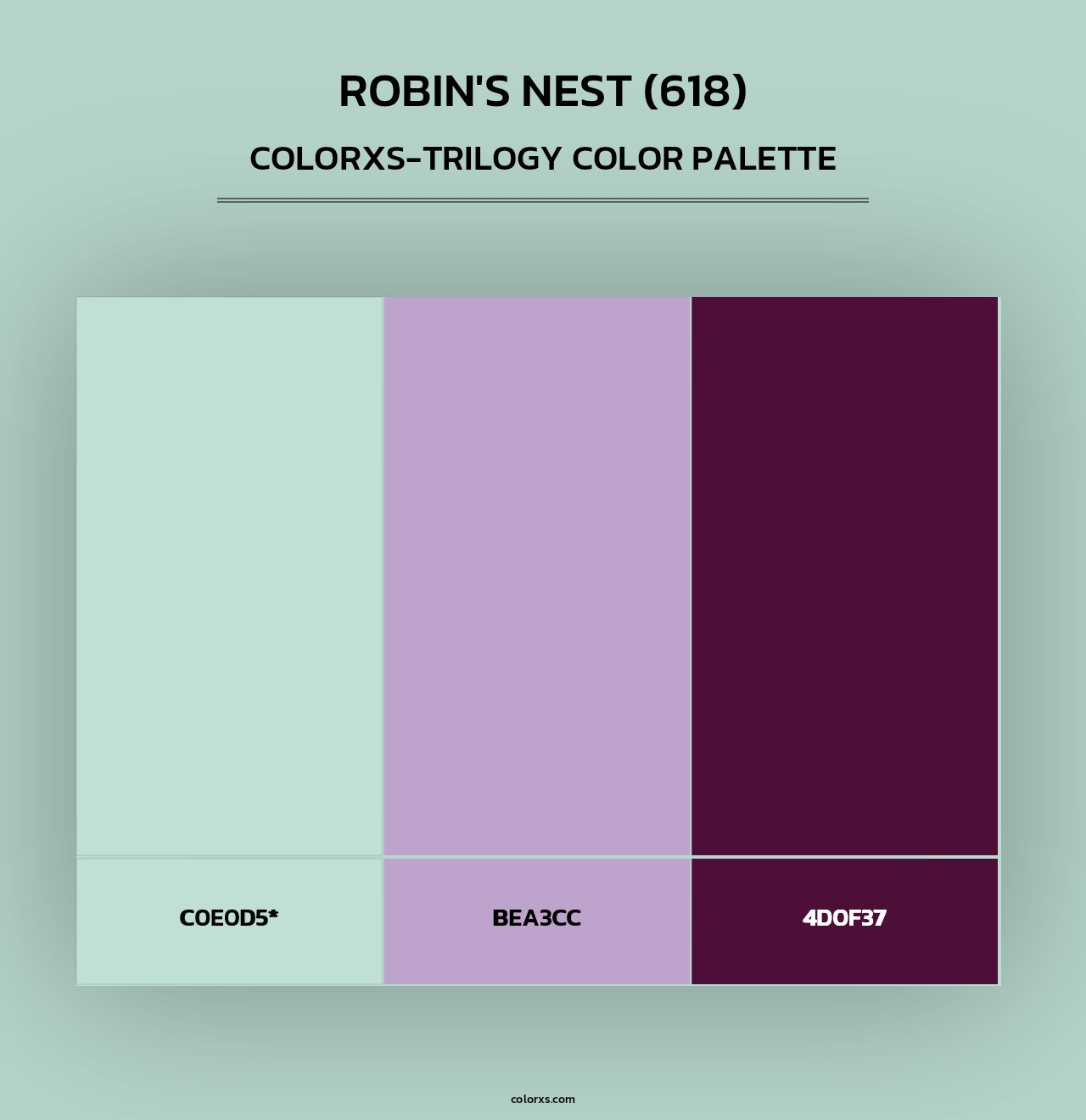 Robin's Nest (618) - Colorxs Trilogy Palette