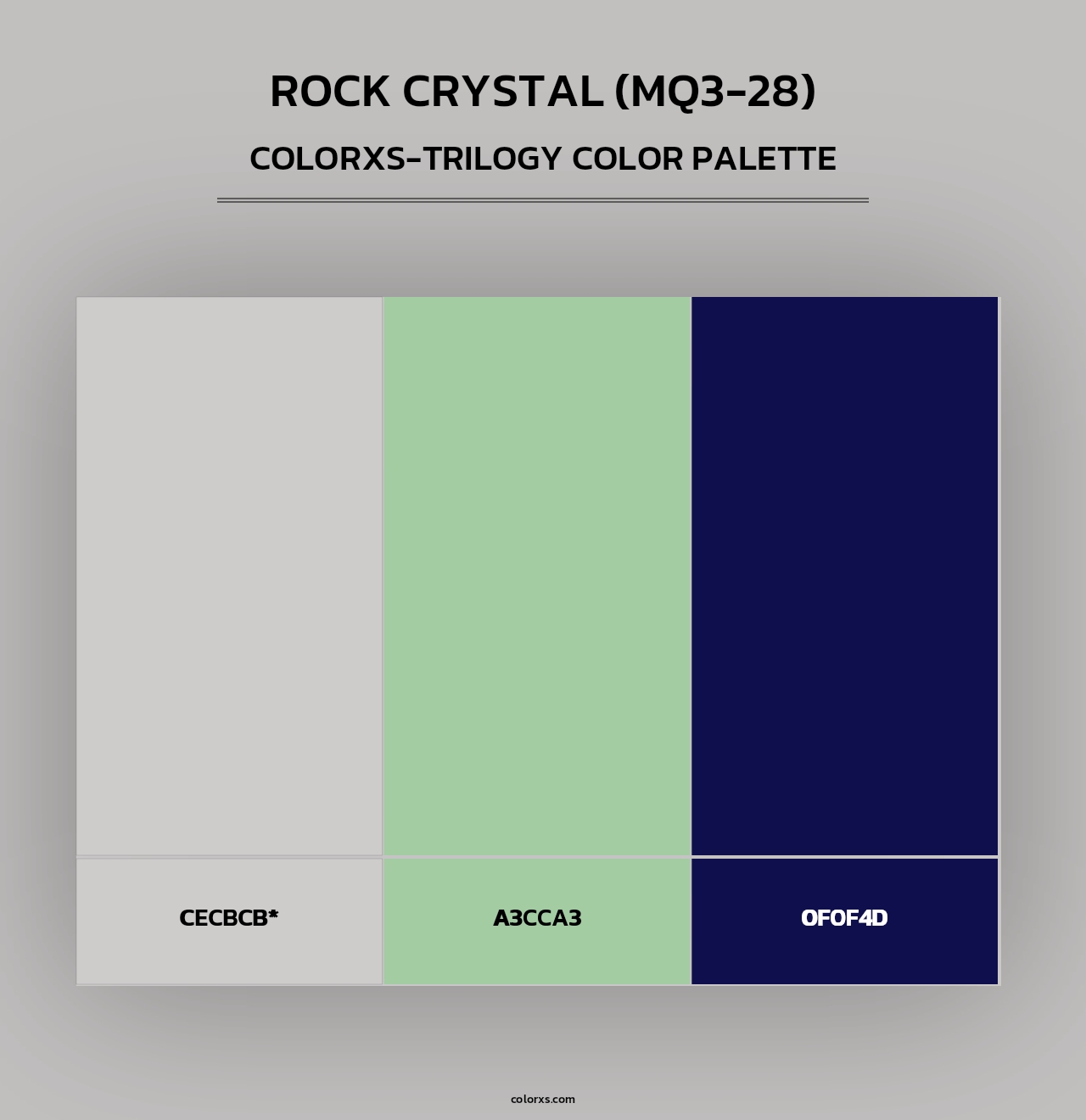 Rock Crystal (MQ3-28) - Colorxs Trilogy Palette