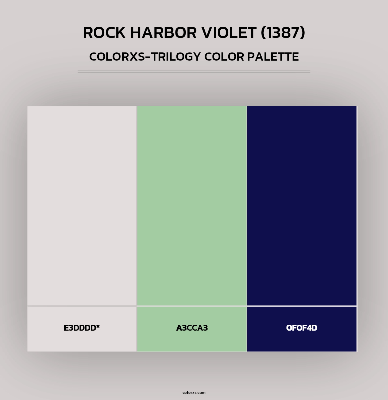Rock Harbor Violet (1387) - Colorxs Trilogy Palette