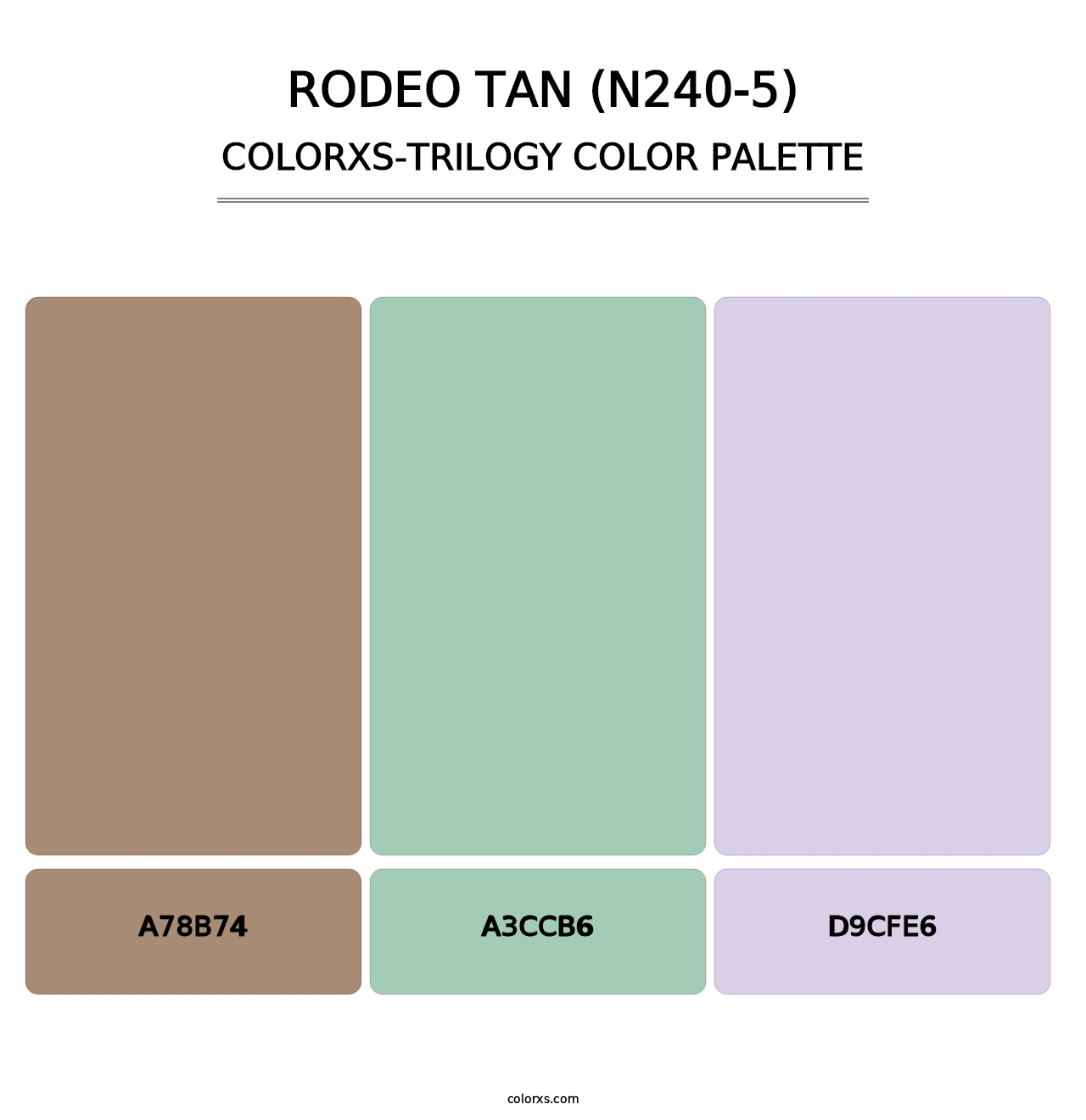 Rodeo Tan (N240-5) - Colorxs Trilogy Palette