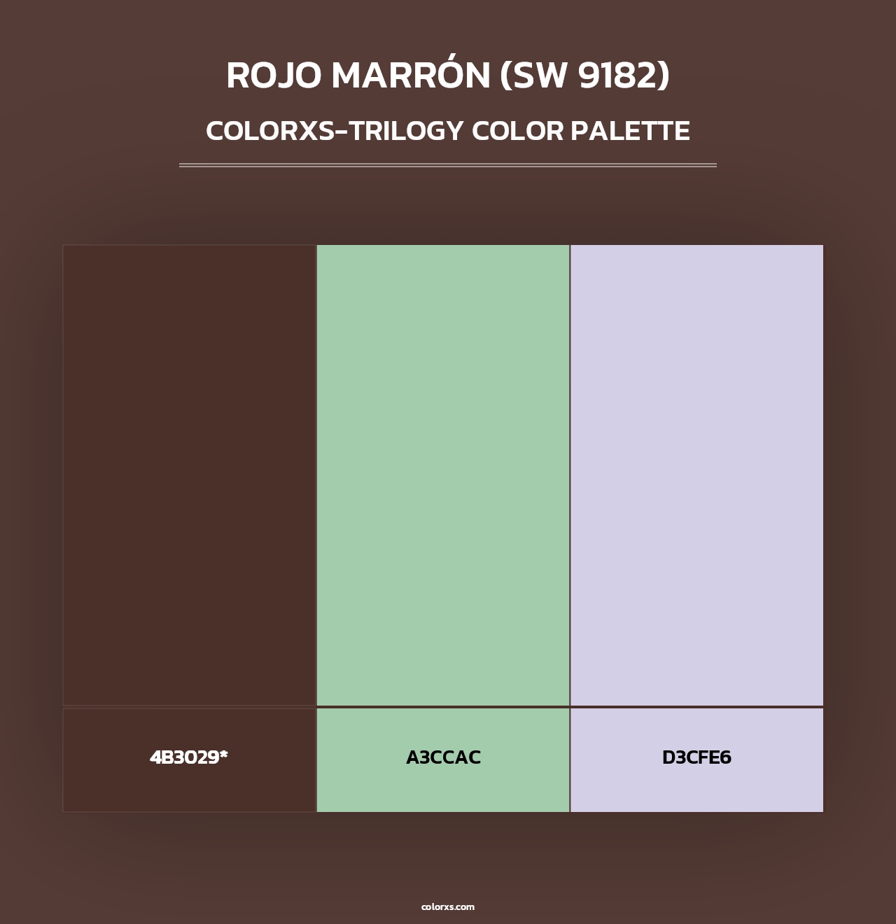Rojo Marrón (SW 9182) - Colorxs Trilogy Palette