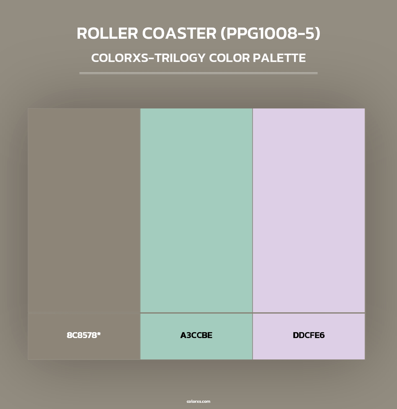 Roller Coaster (PPG1008-5) - Colorxs Trilogy Palette