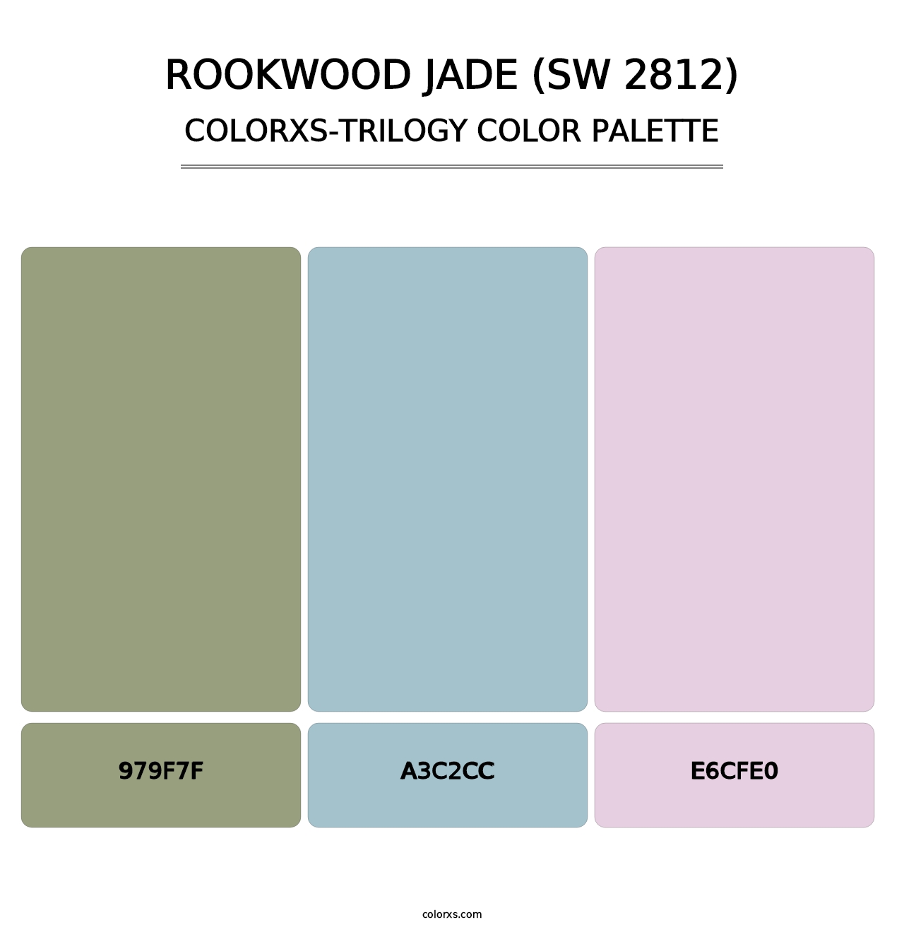Rookwood Jade (SW 2812) - Colorxs Trilogy Palette