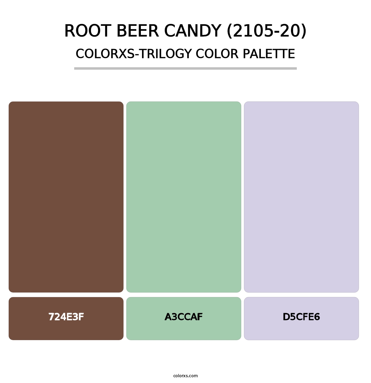 Root Beer Candy (2105-20) - Colorxs Trilogy Palette