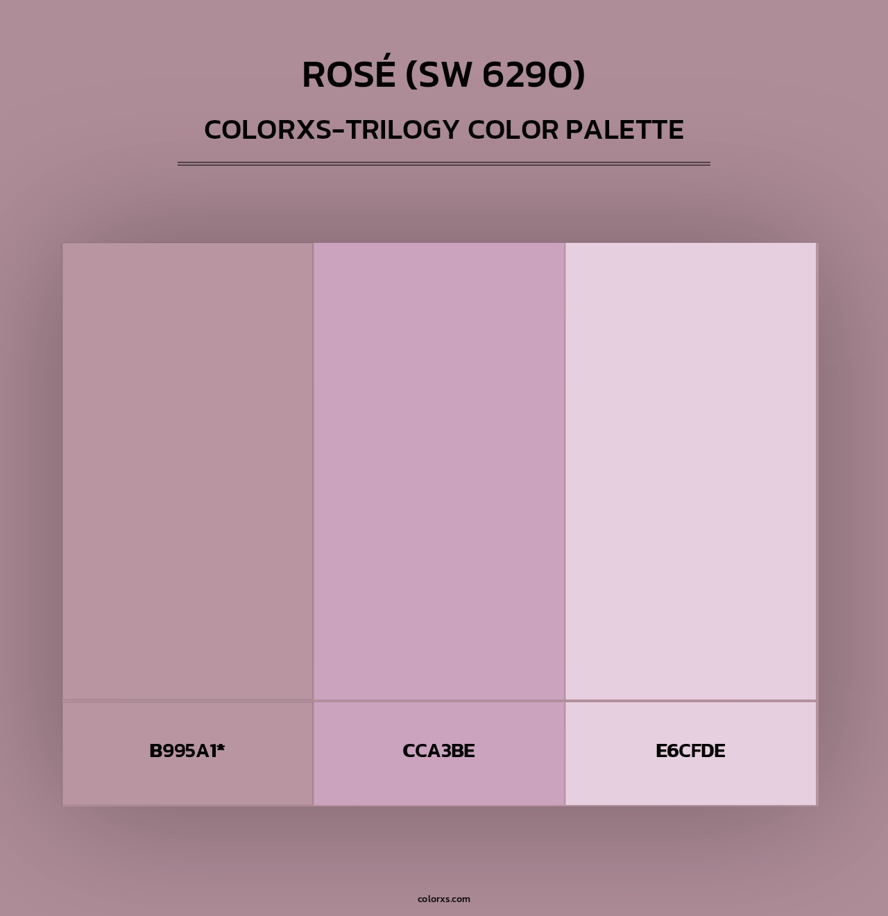 Rosé (SW 6290) - Colorxs Trilogy Palette