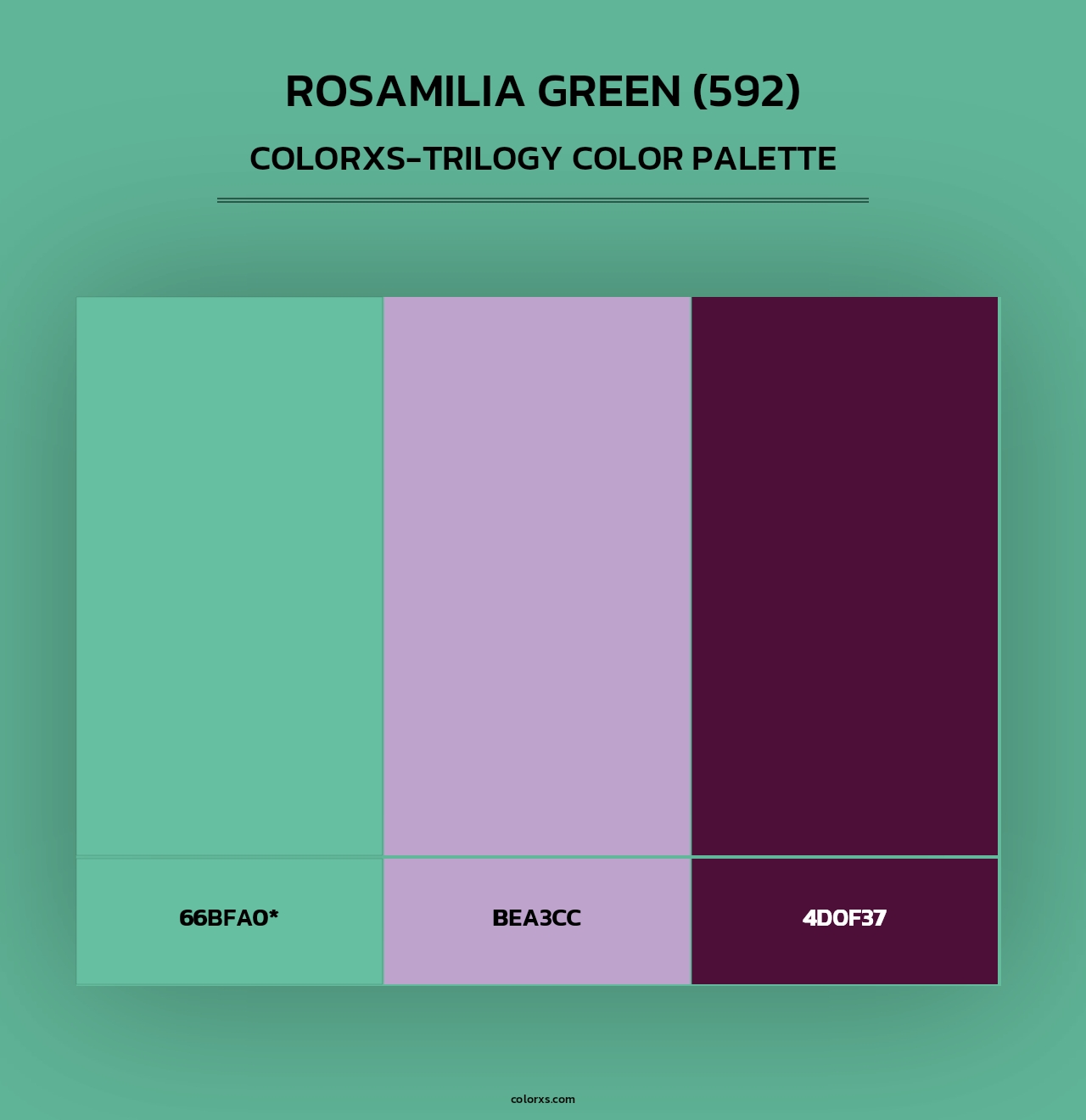 Rosamilia Green (592) - Colorxs Trilogy Palette